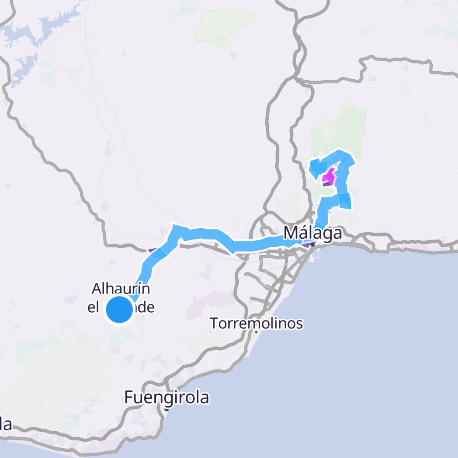 Map itinerary