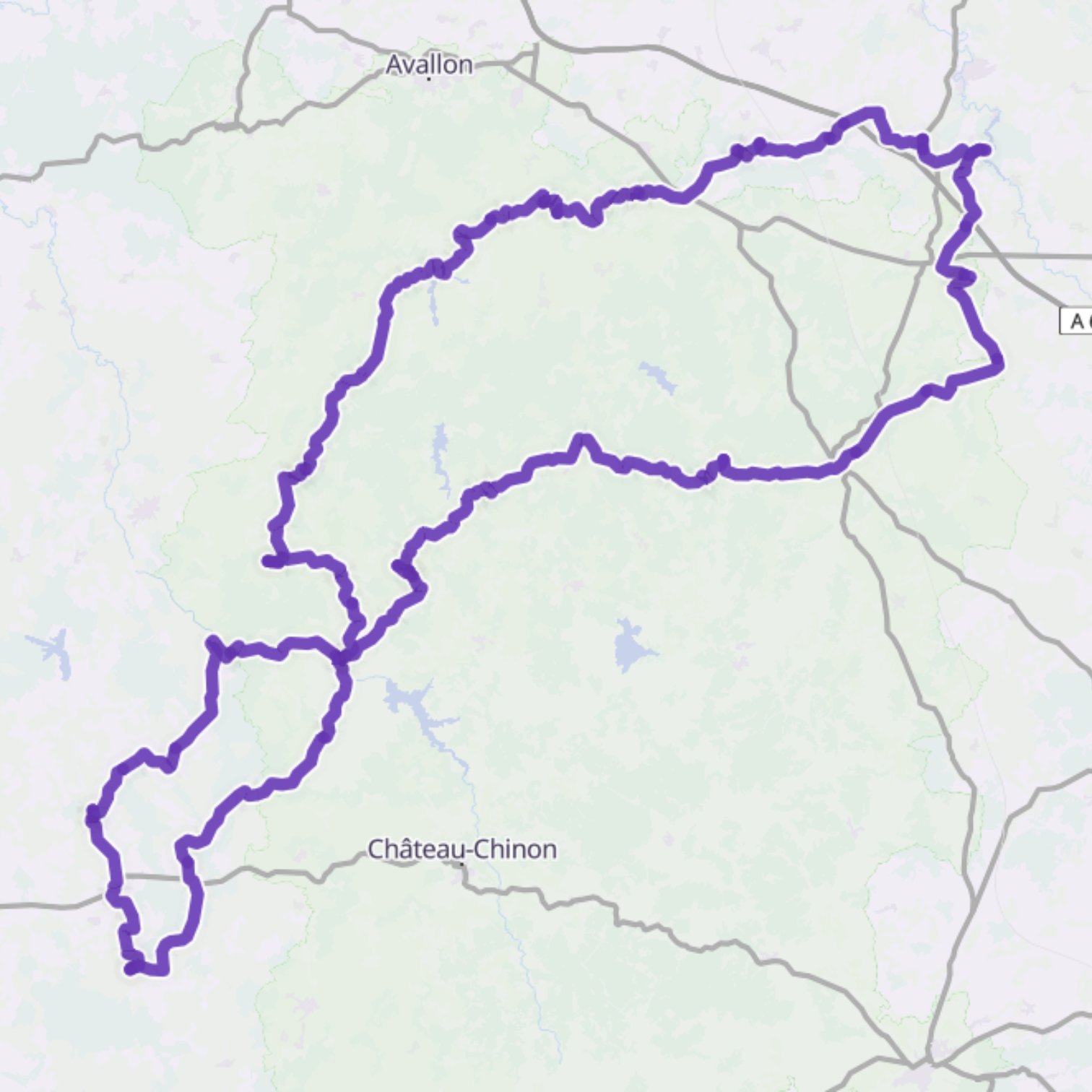 Map itinerary
