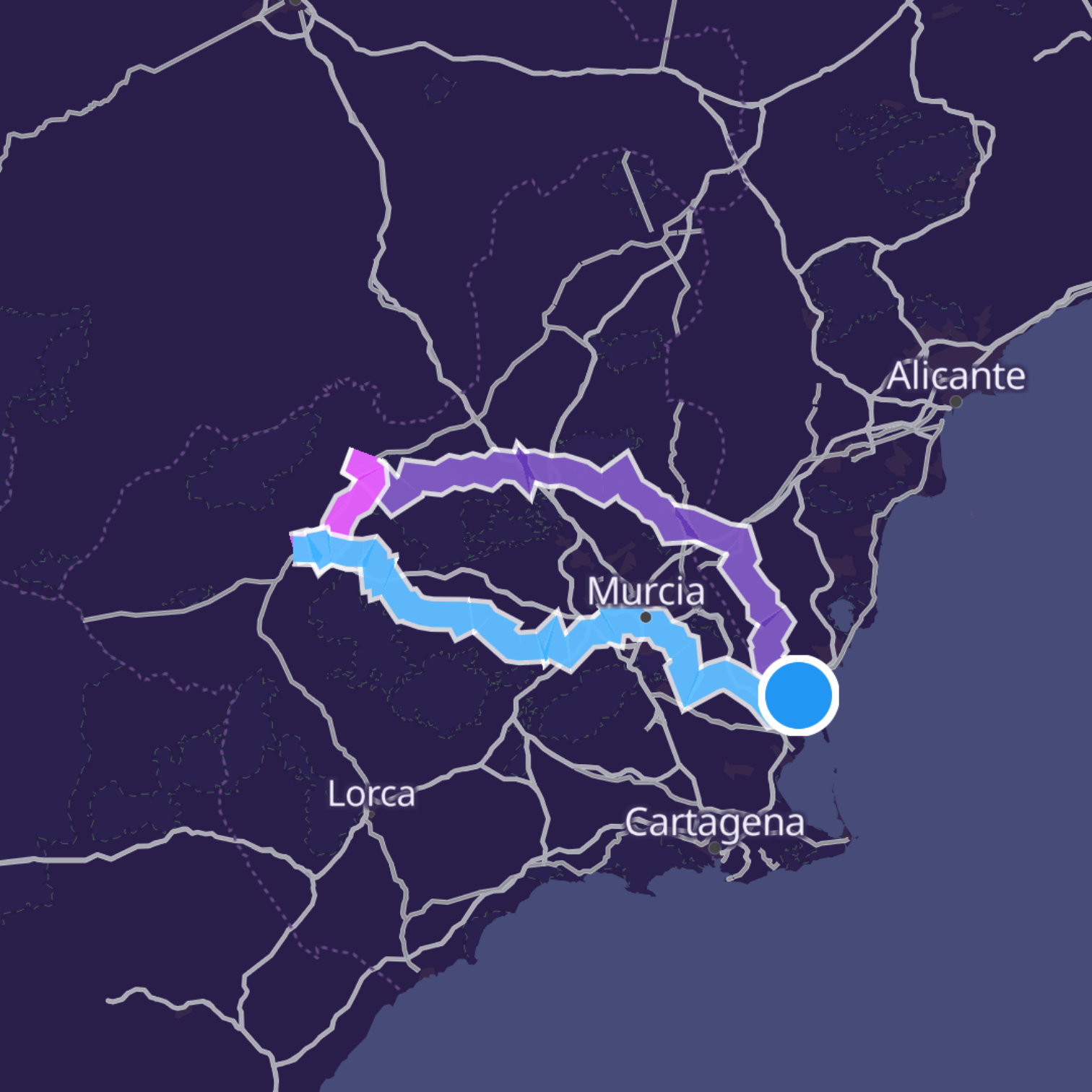 Map itinerary