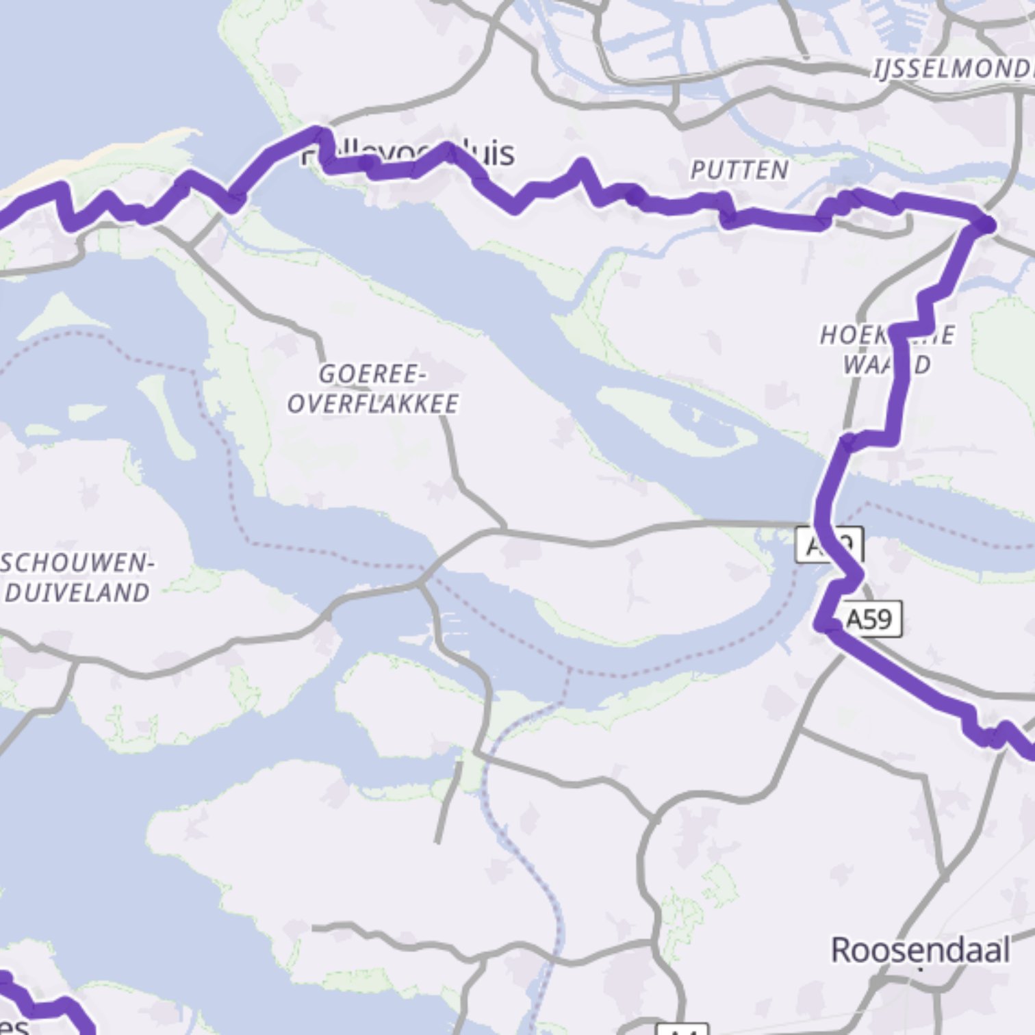 Map itinerary