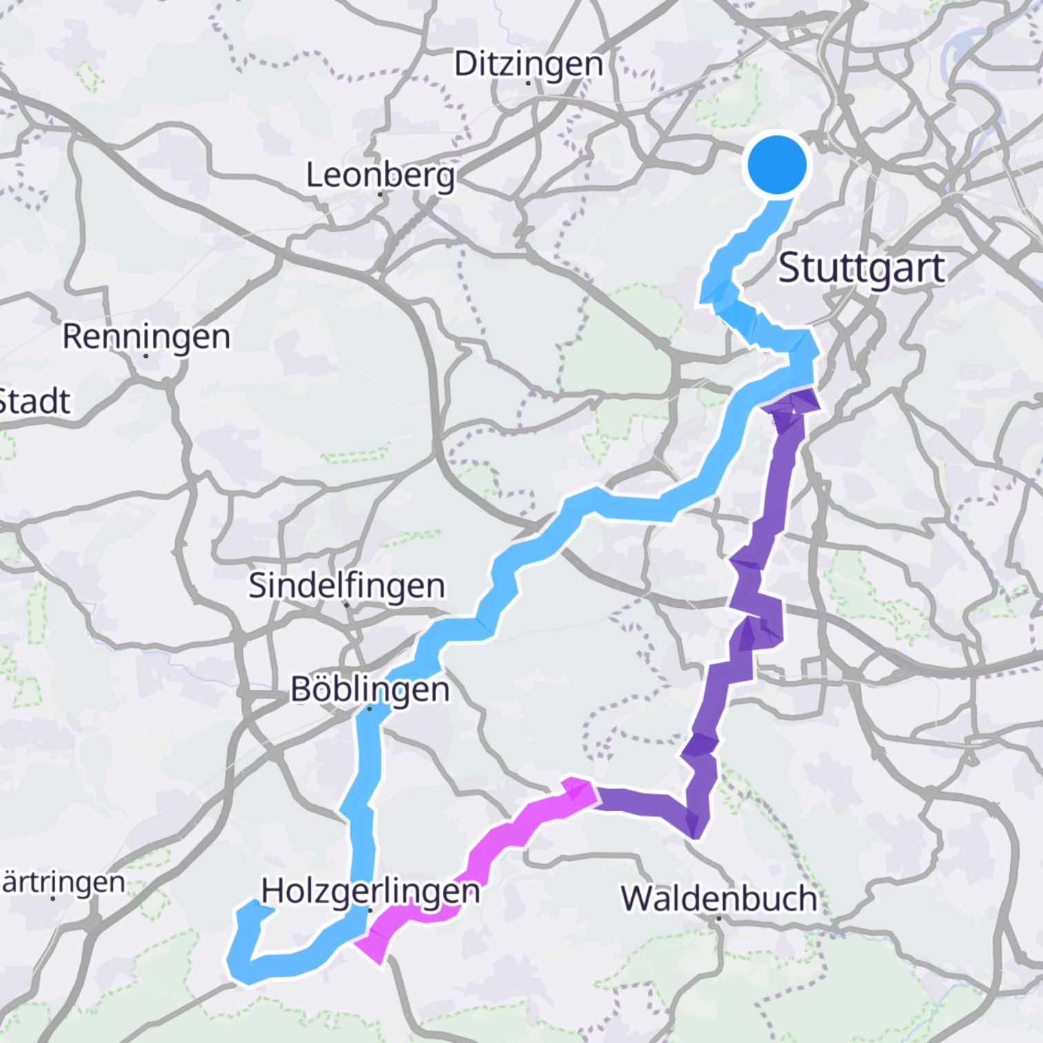 Map itinerary