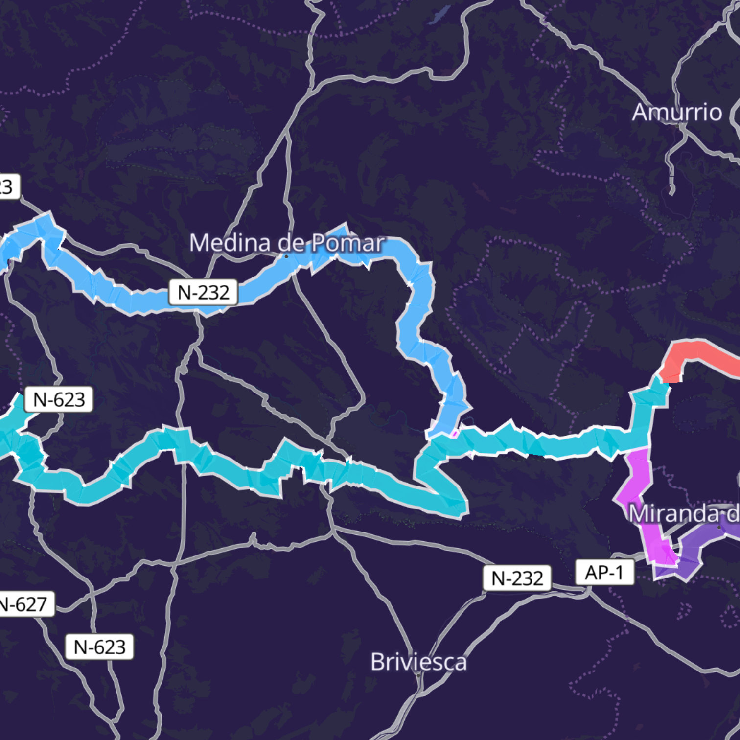 Map itinerary