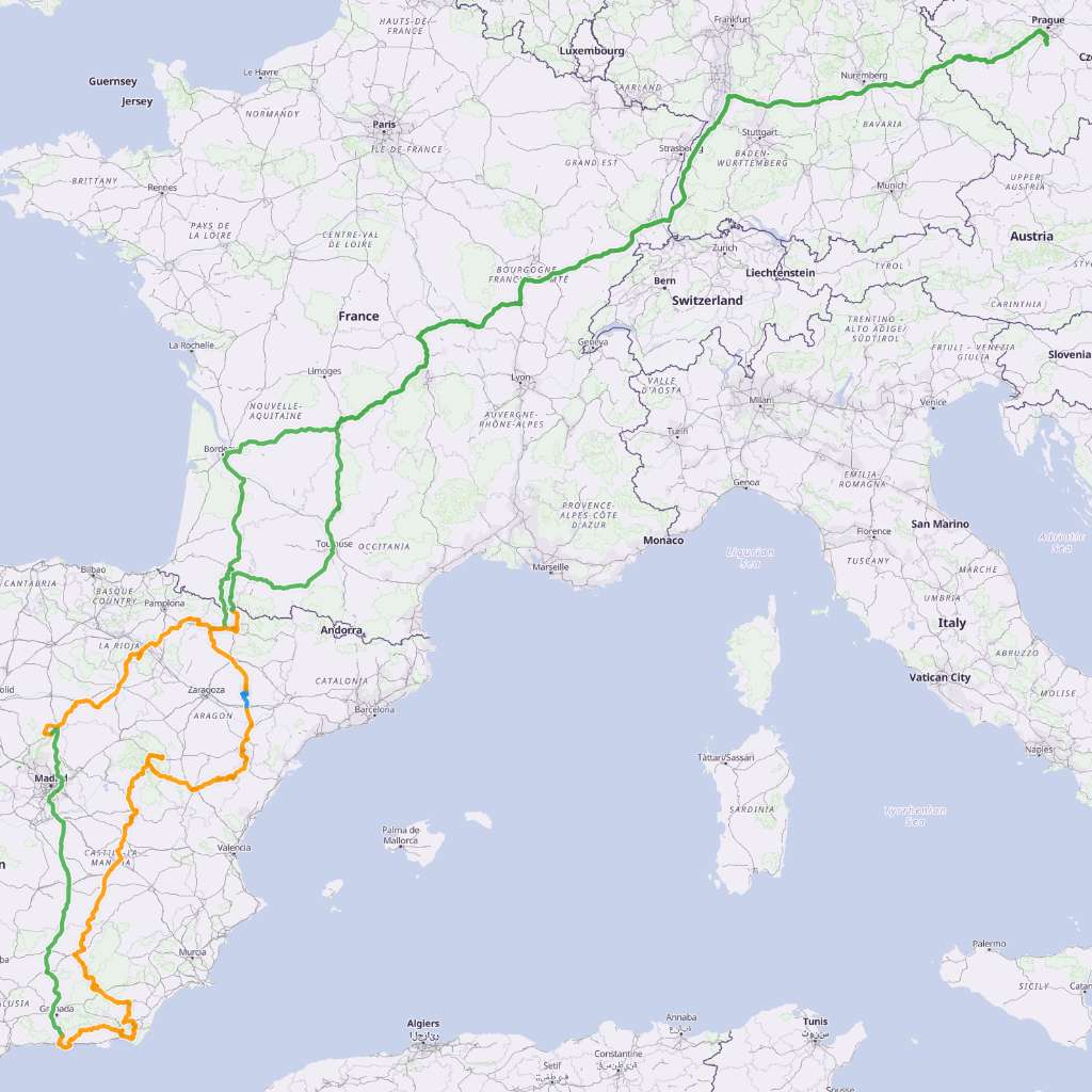 Map itinerary
