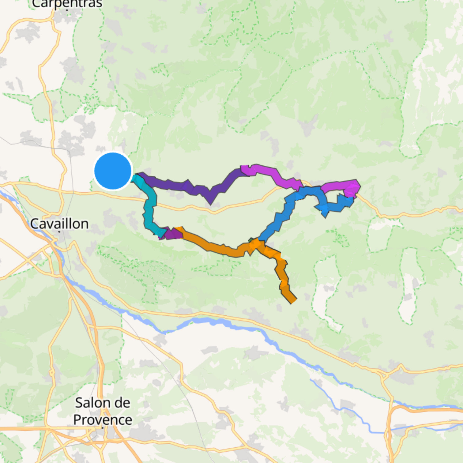 Map itinerary