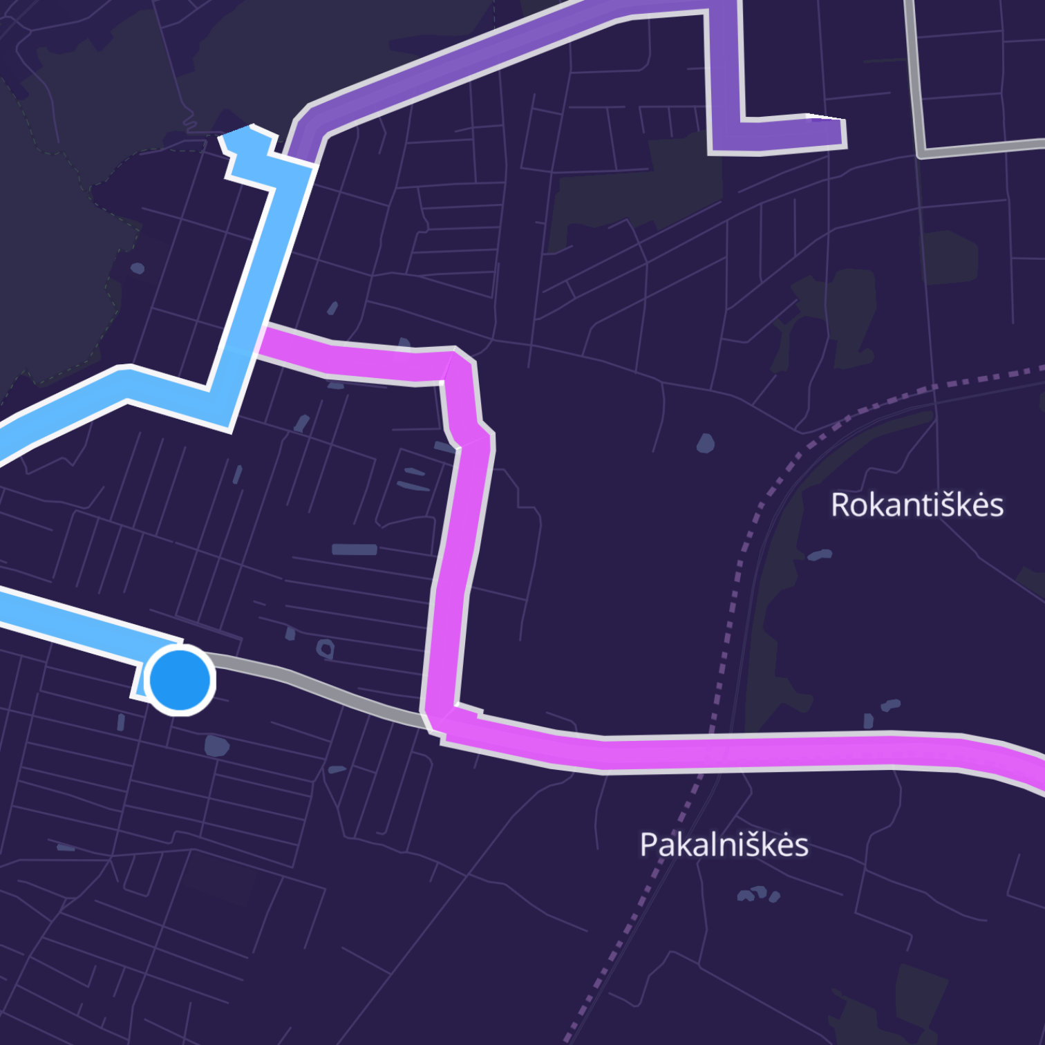 Map itinerary