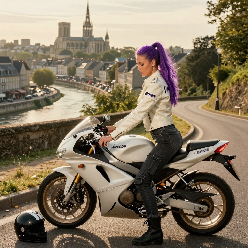 Vues Panoramiques de Rouen à Moto