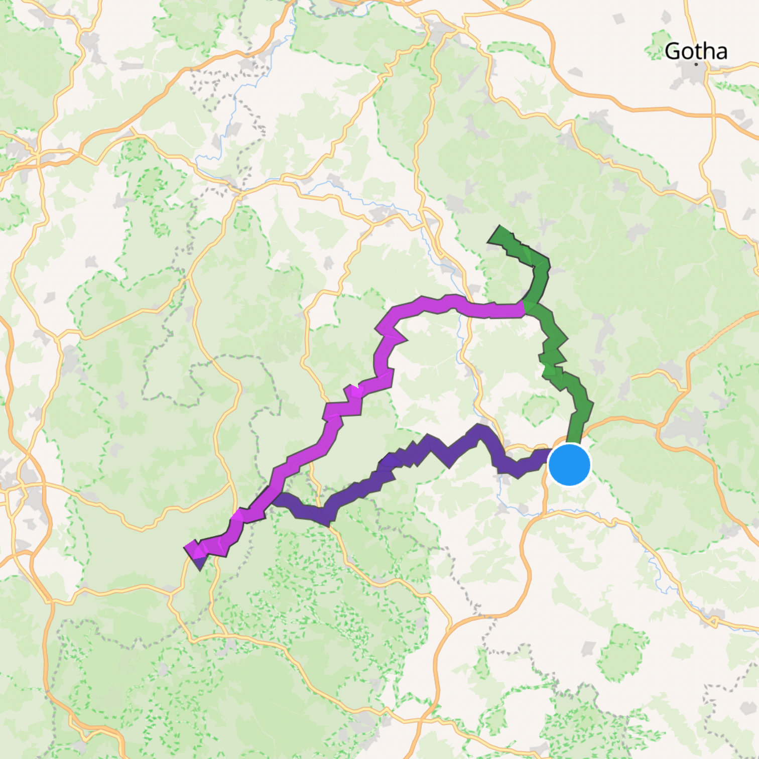 Map itinerary