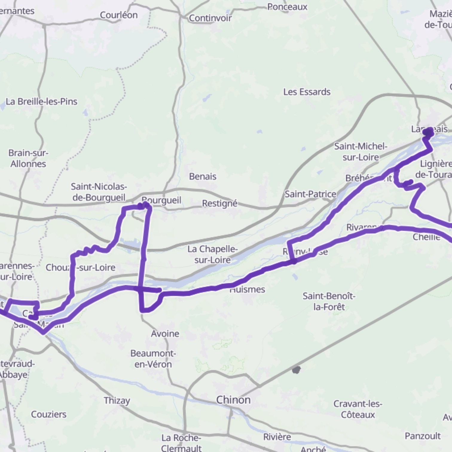 Map itinerary