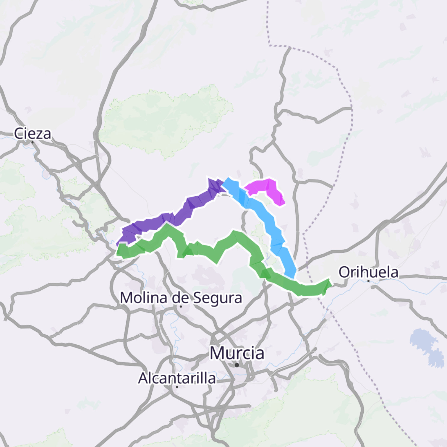 Map itinerary