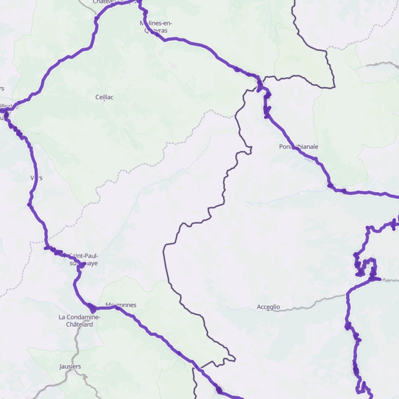 Map itinerary