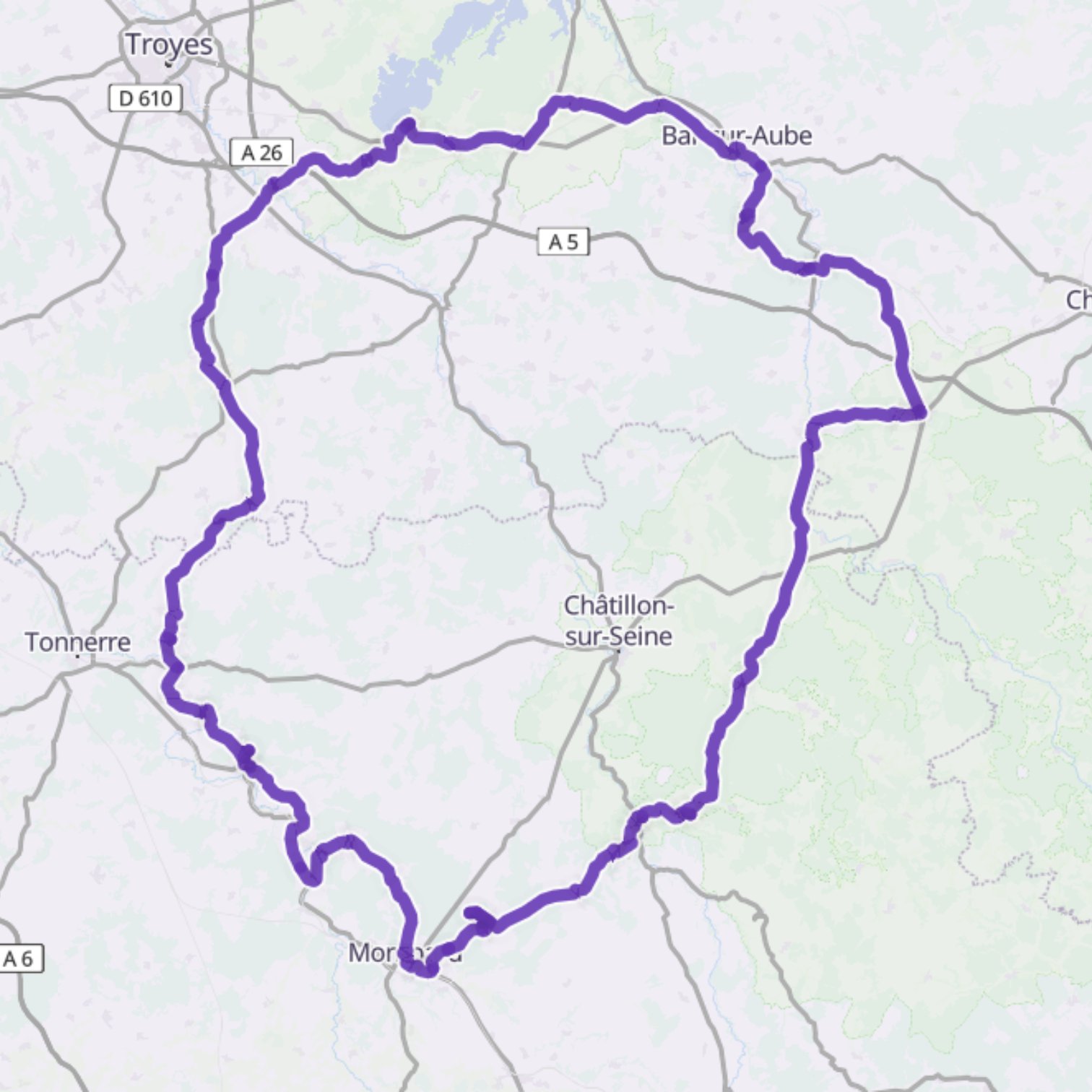Map itinerary