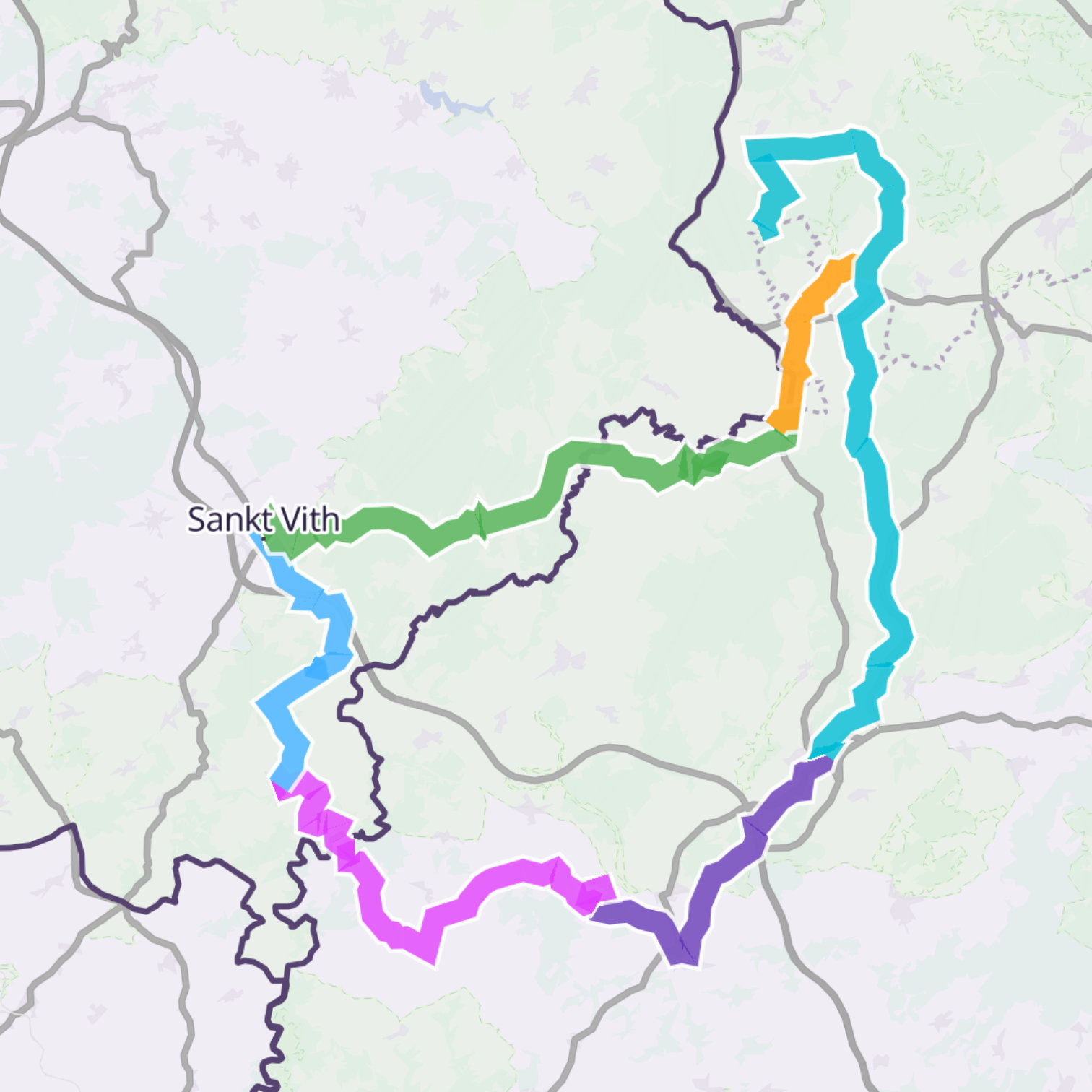 Map itinerary