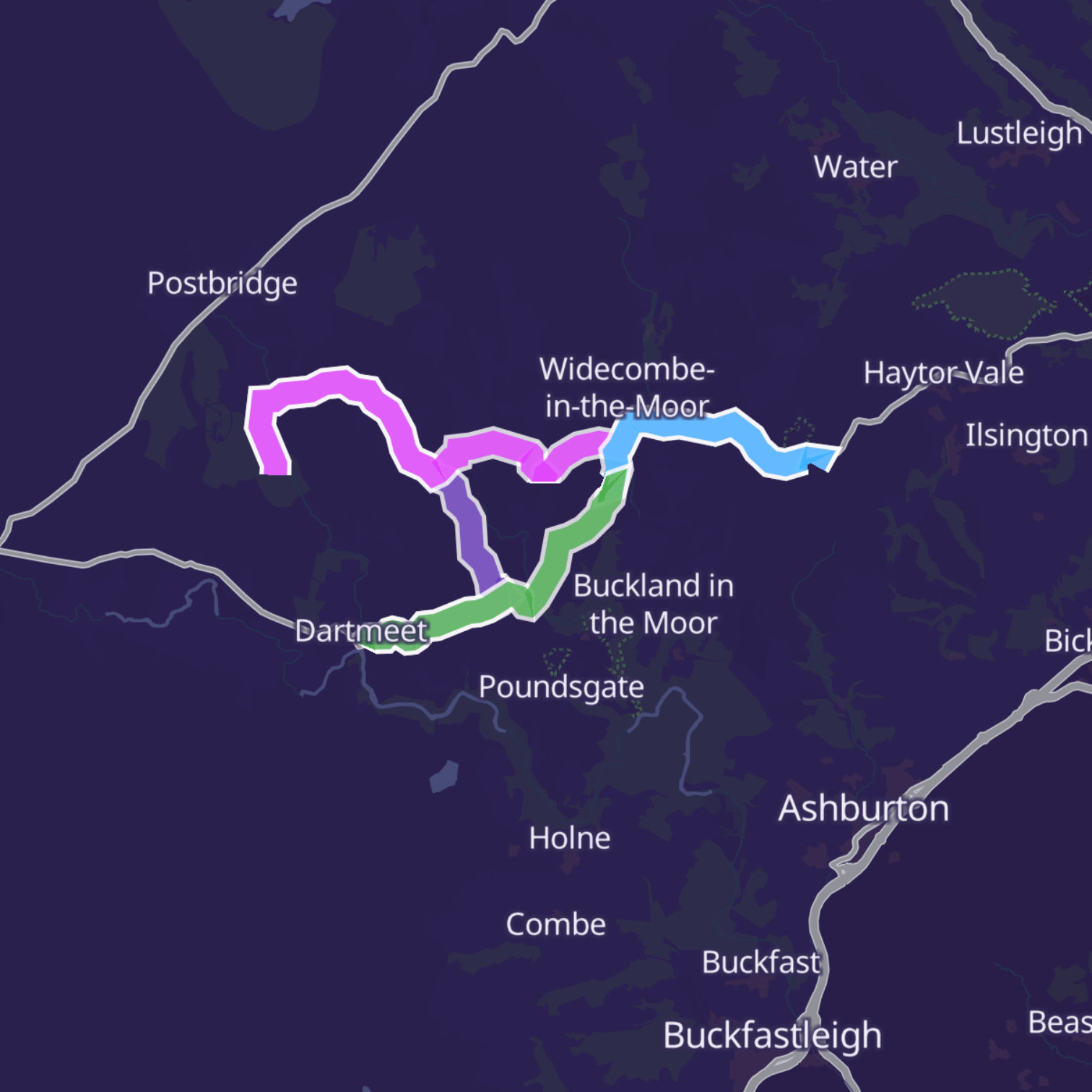 Map itinerary