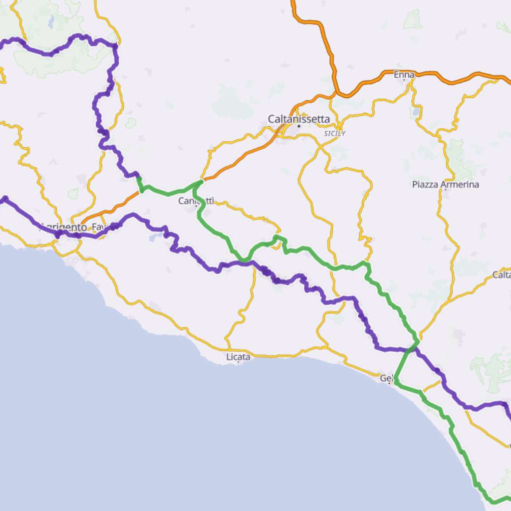 Map itinerary