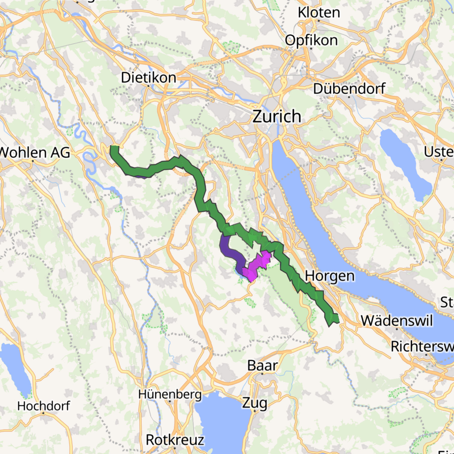 Map itinerary