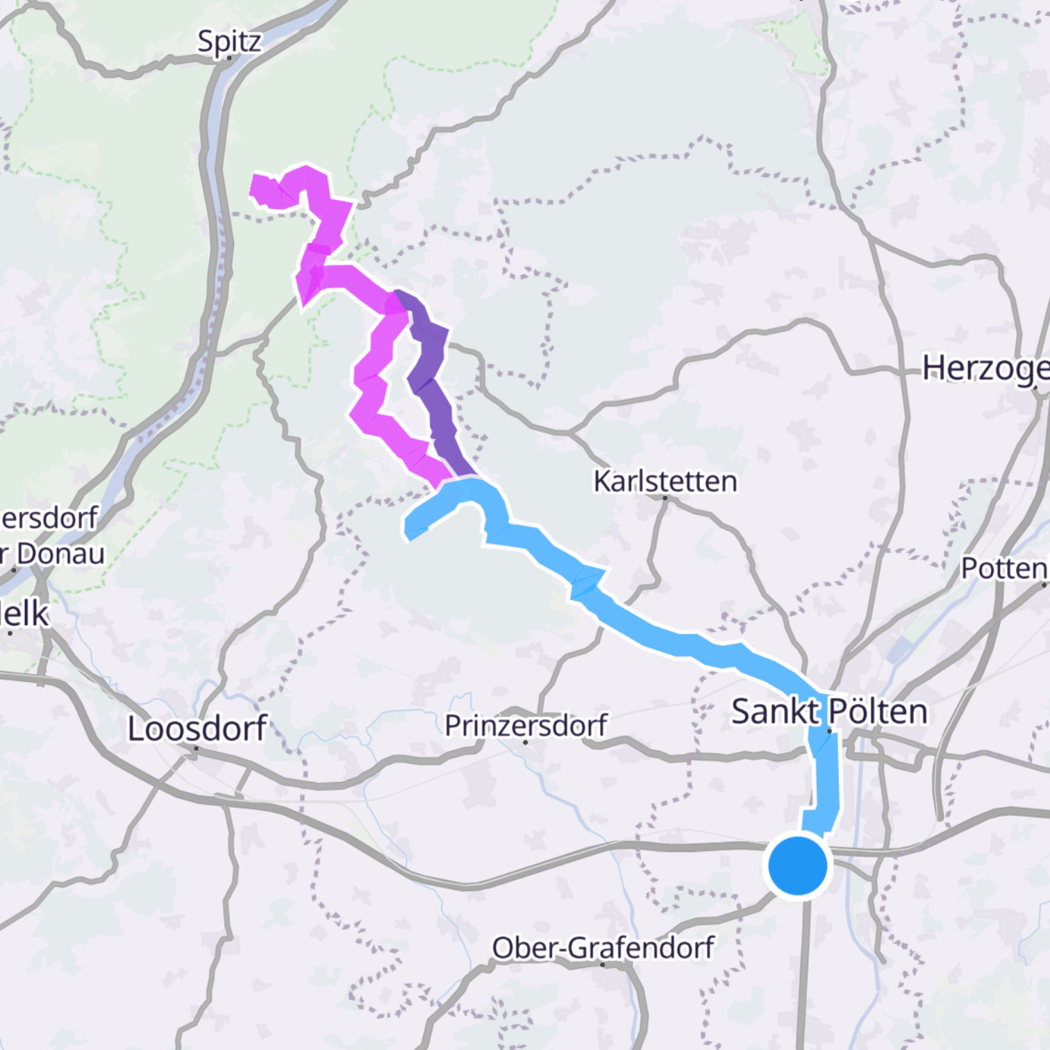 Map itinerary