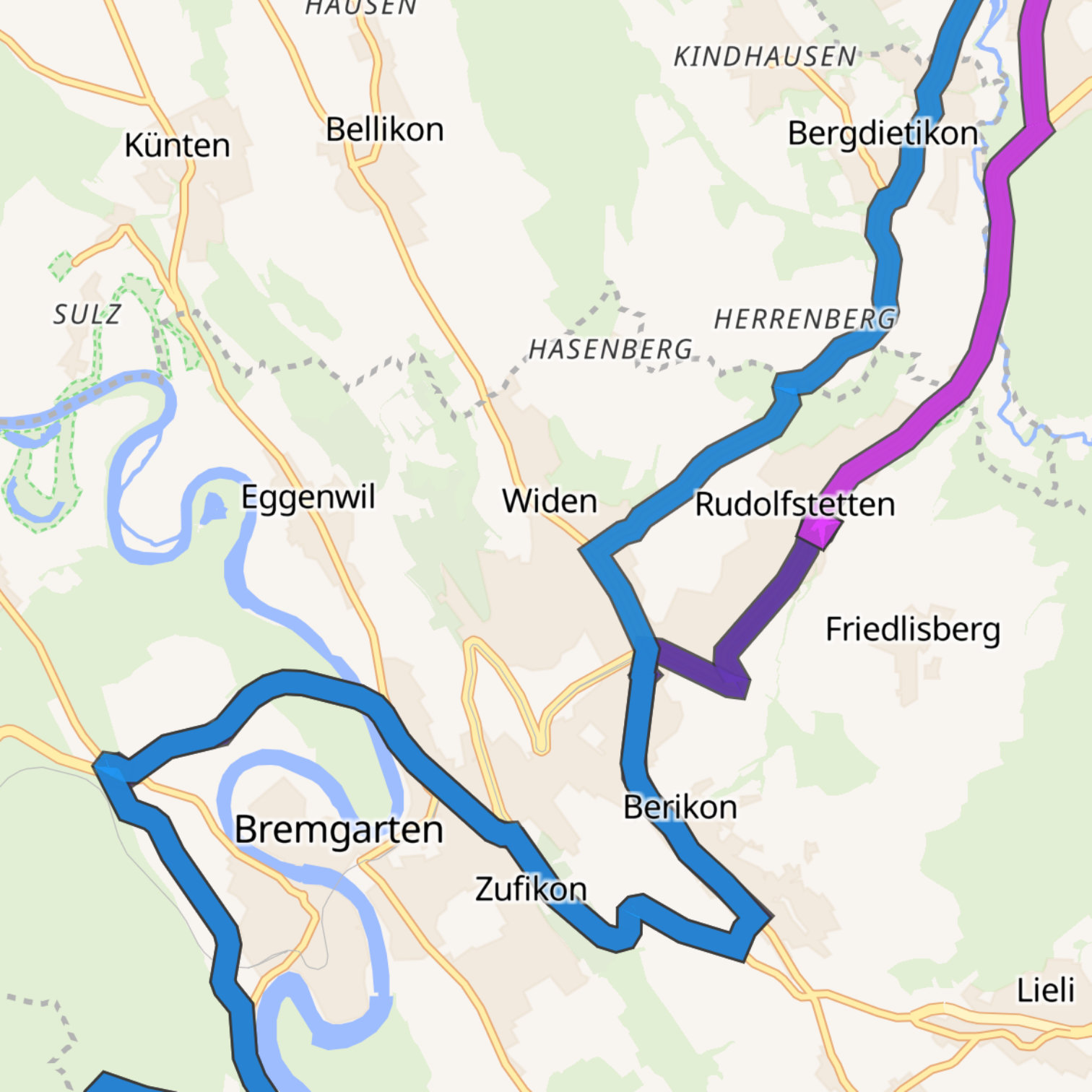 Map itinerary