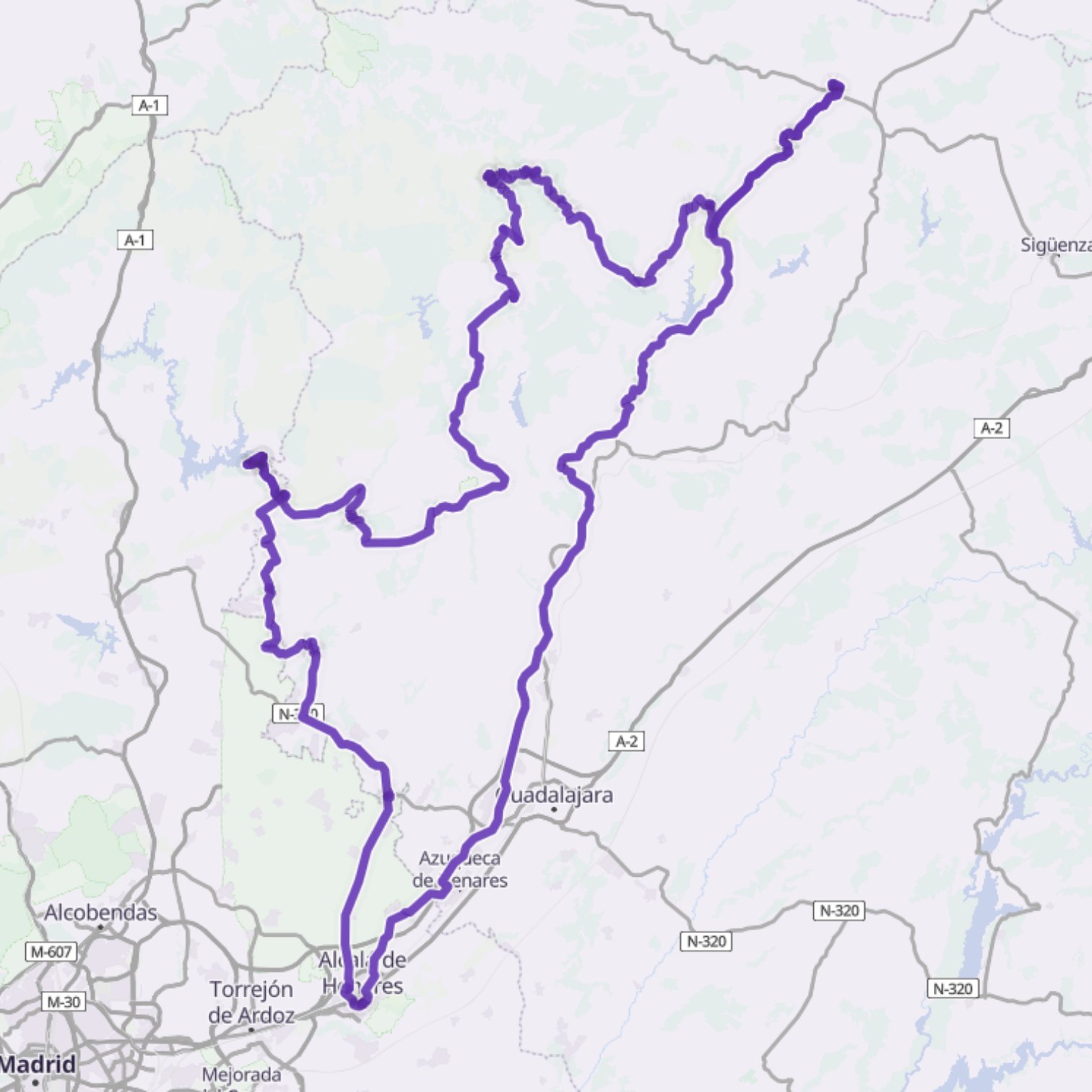 Map itinerary