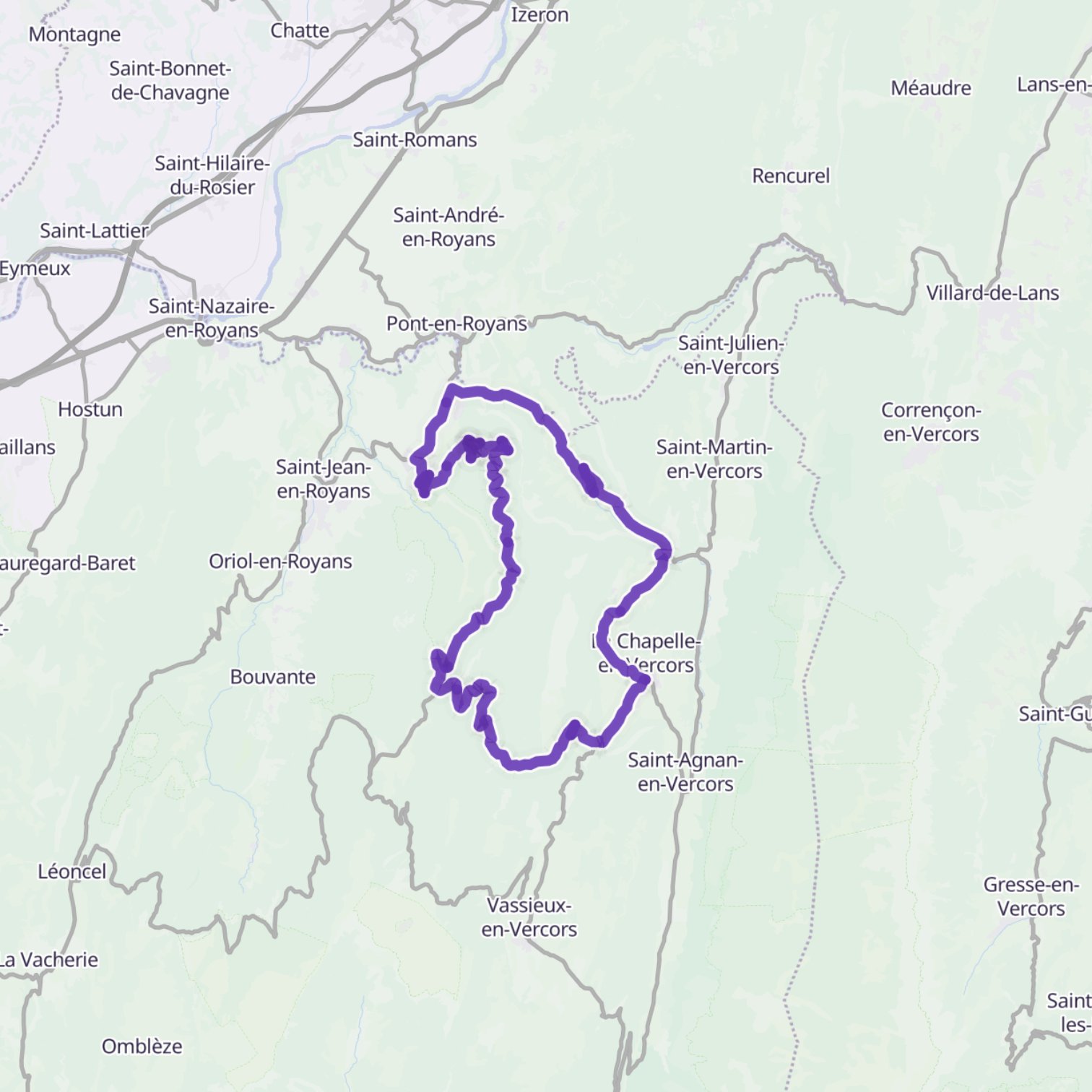 Map itinerary