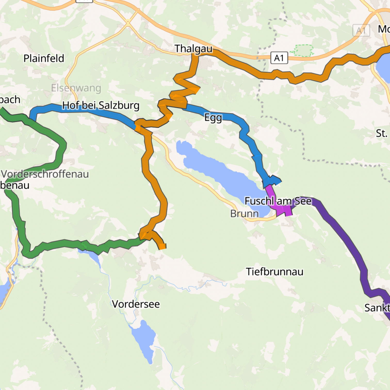 Map itinerary