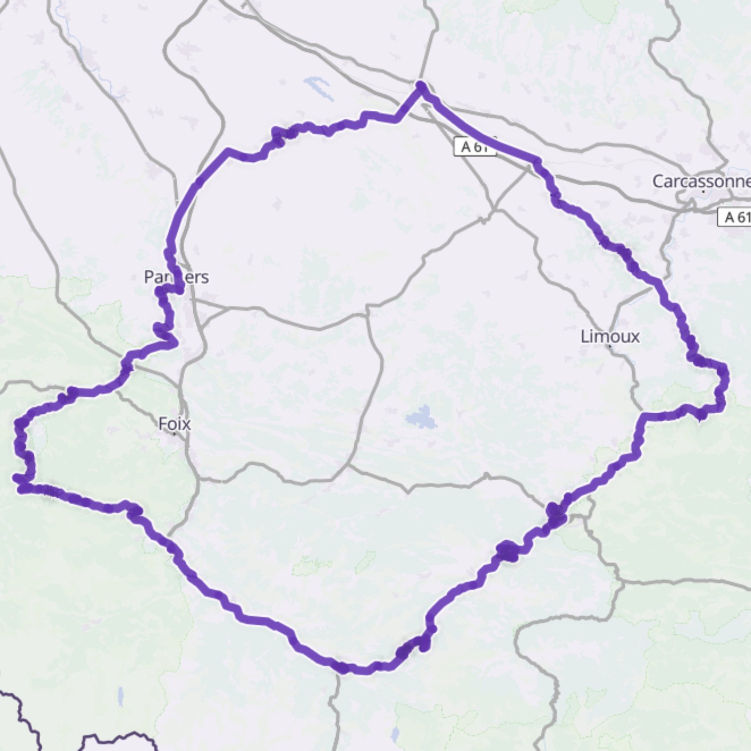 Map itinerary