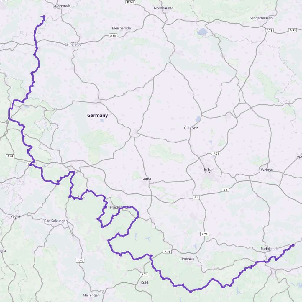 Map itinerary