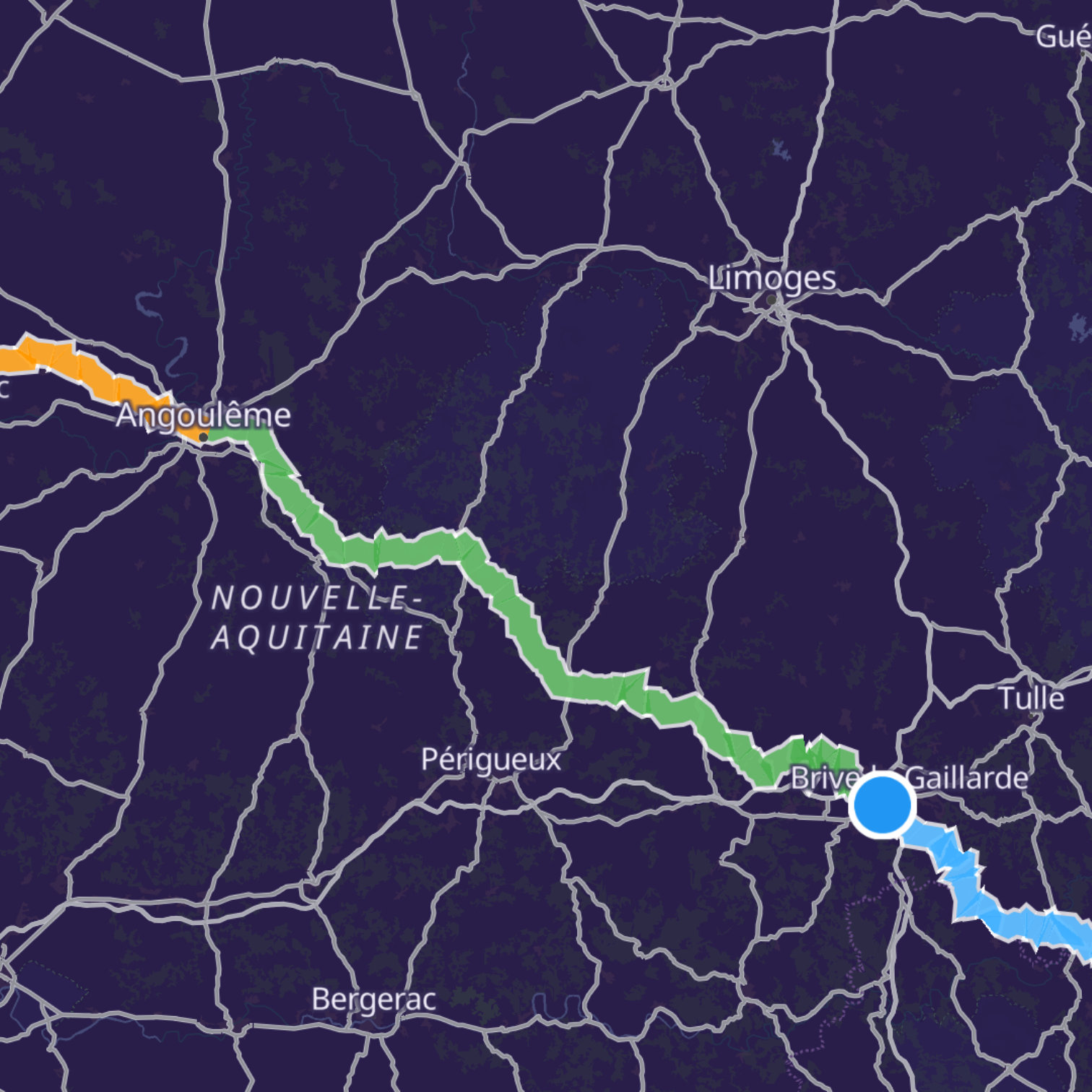 Map itinerary