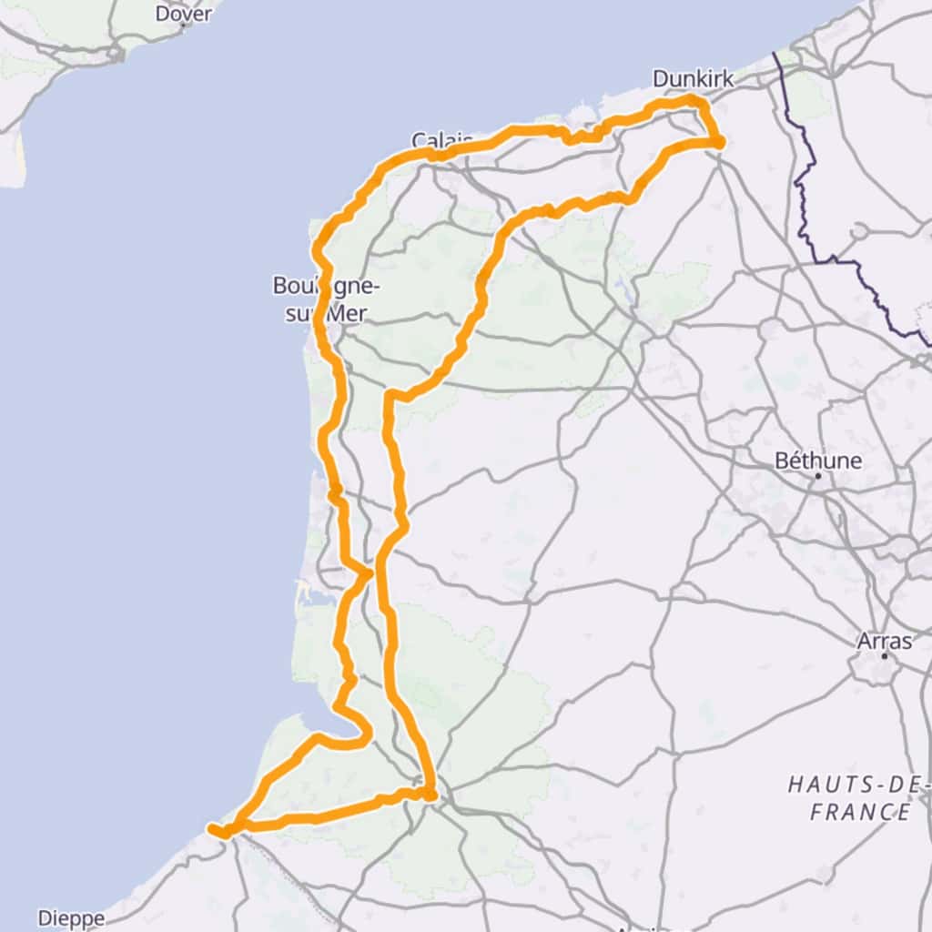 Map itinerary