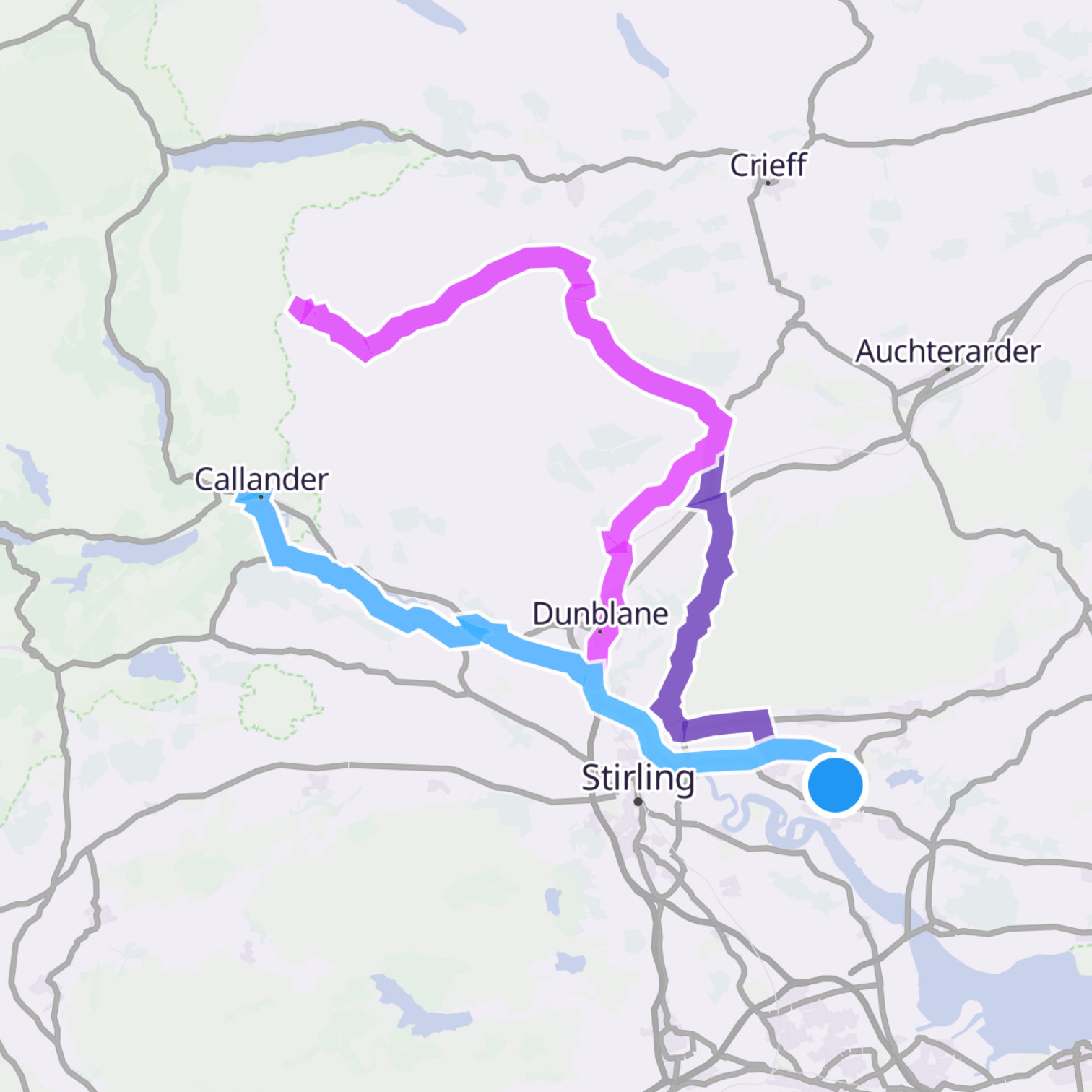 Map itinerary