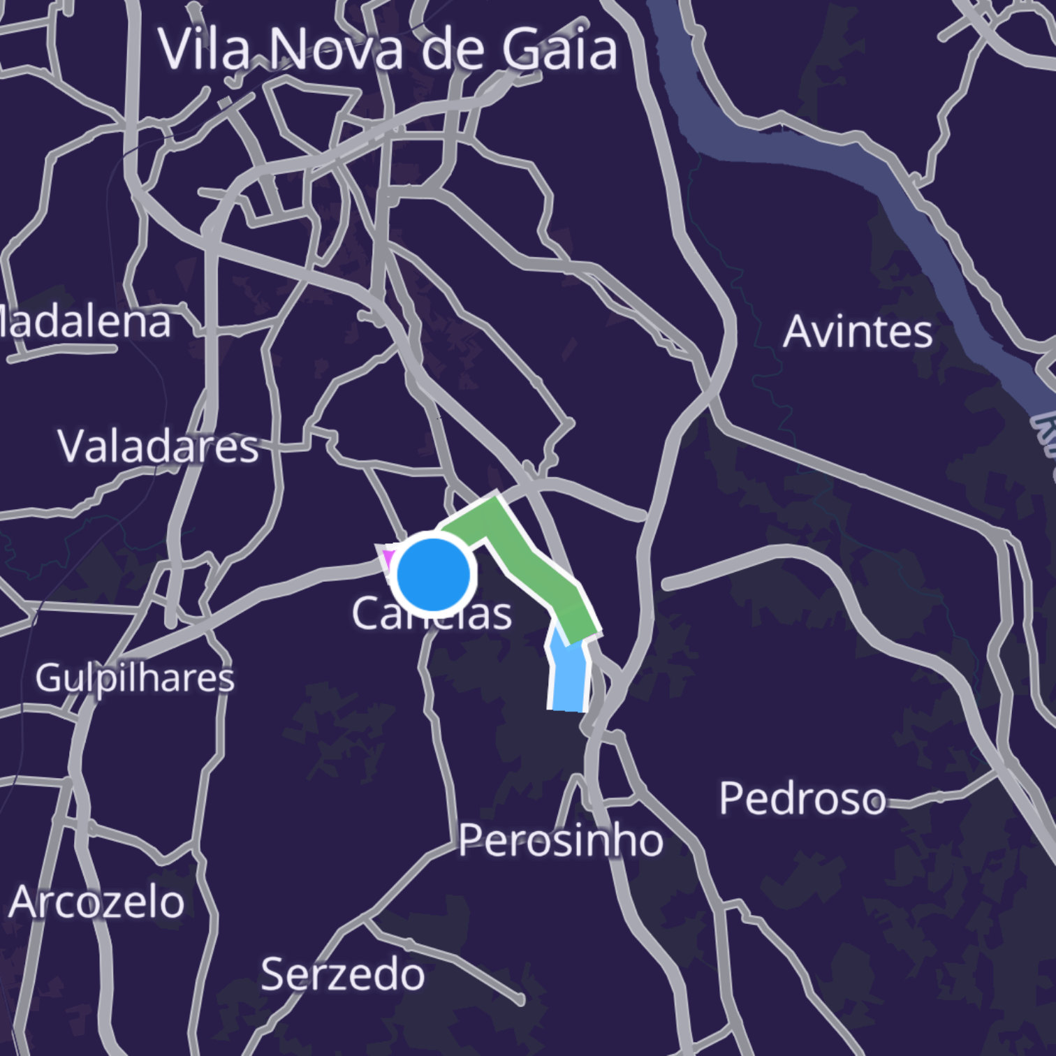 Map itinerary