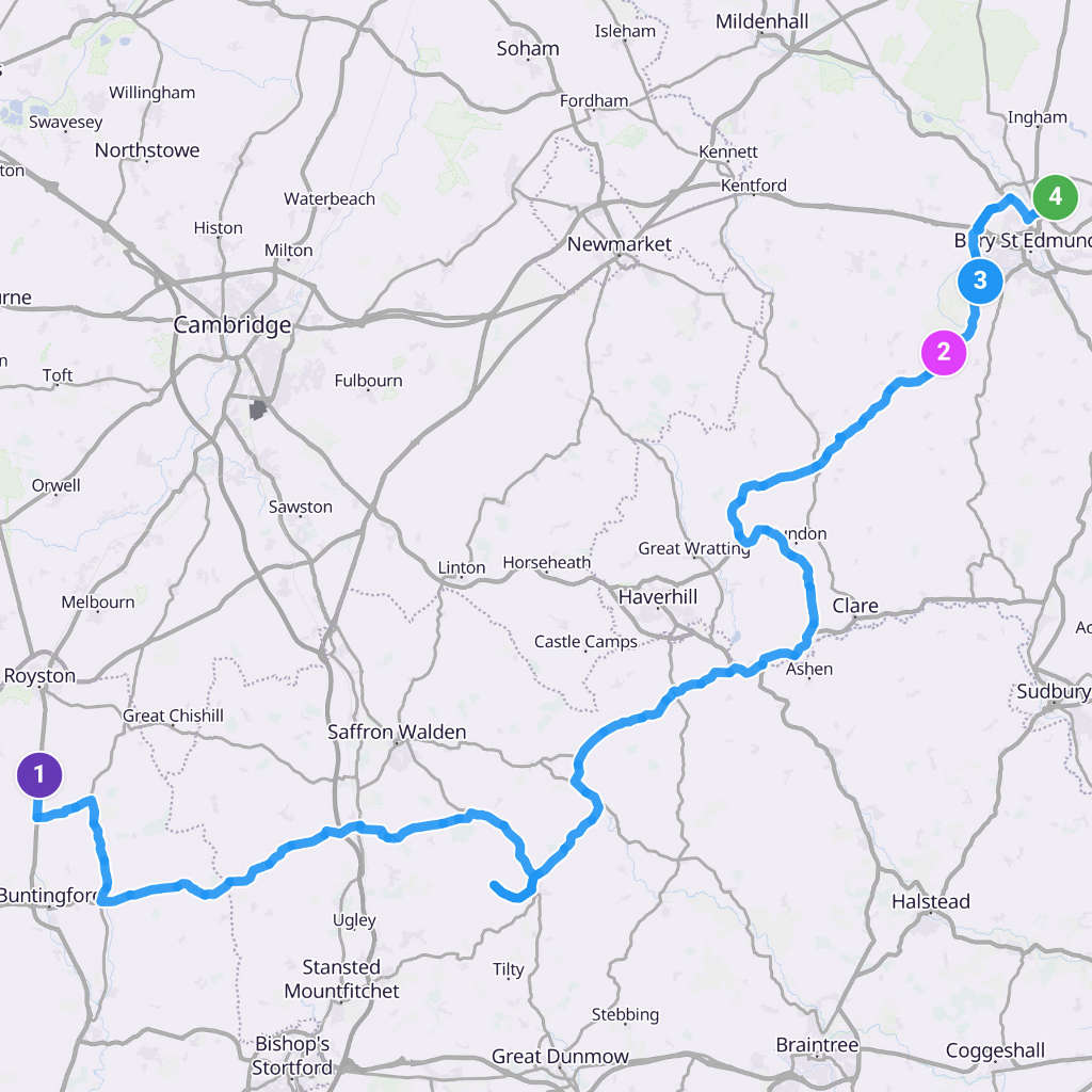 Map itinerary