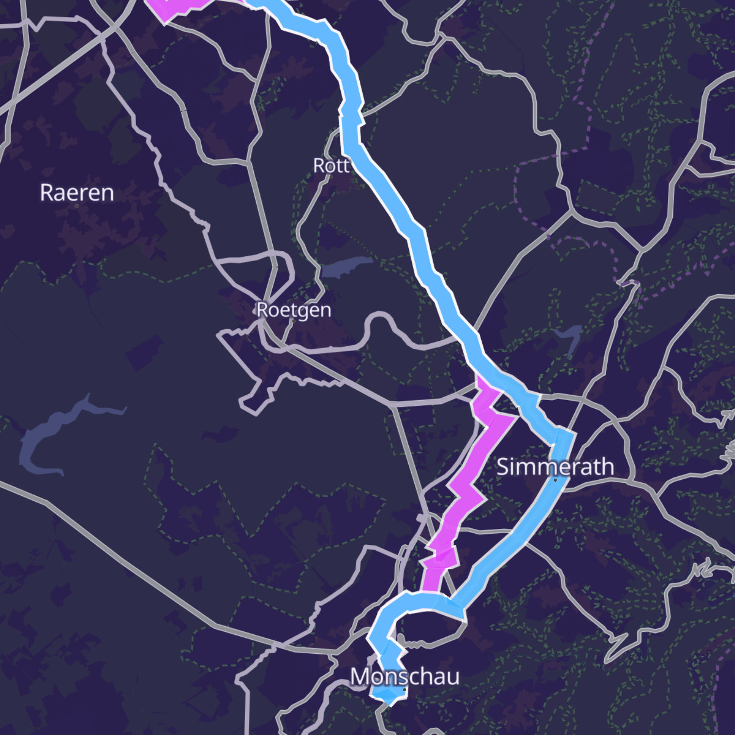 Map itinerary