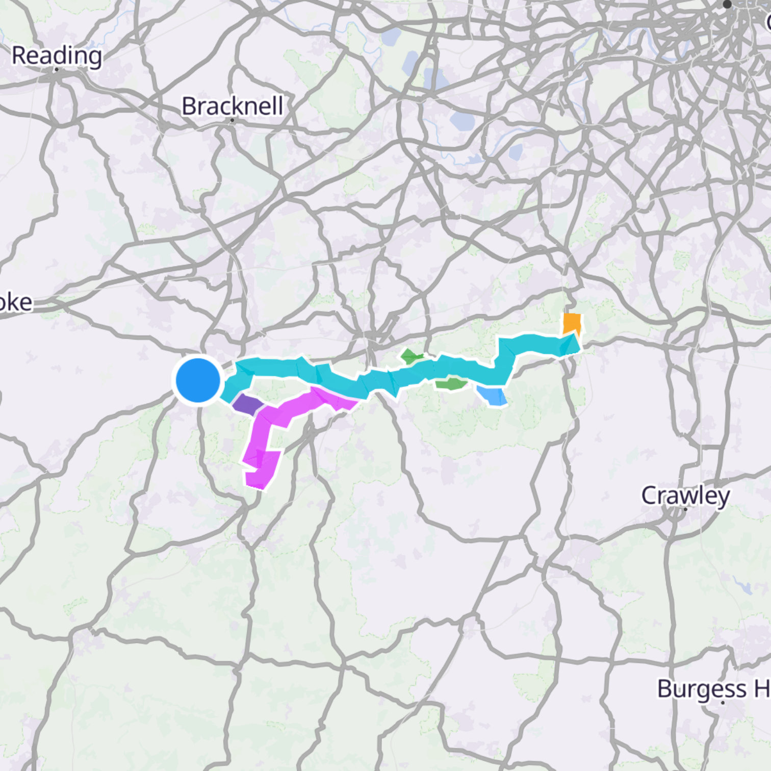 Map itinerary