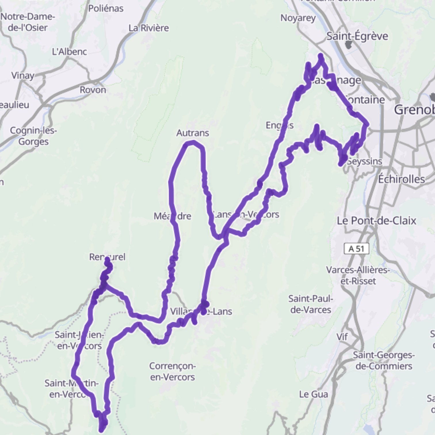 Map itinerary