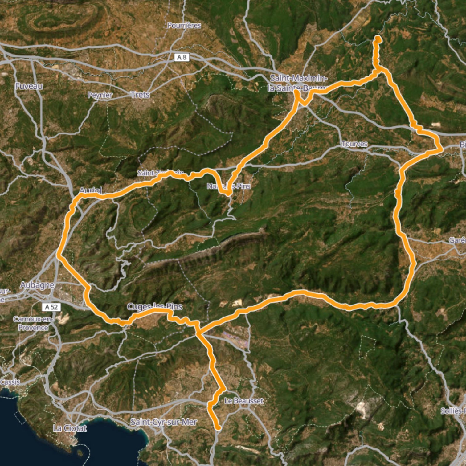 Map itinerary