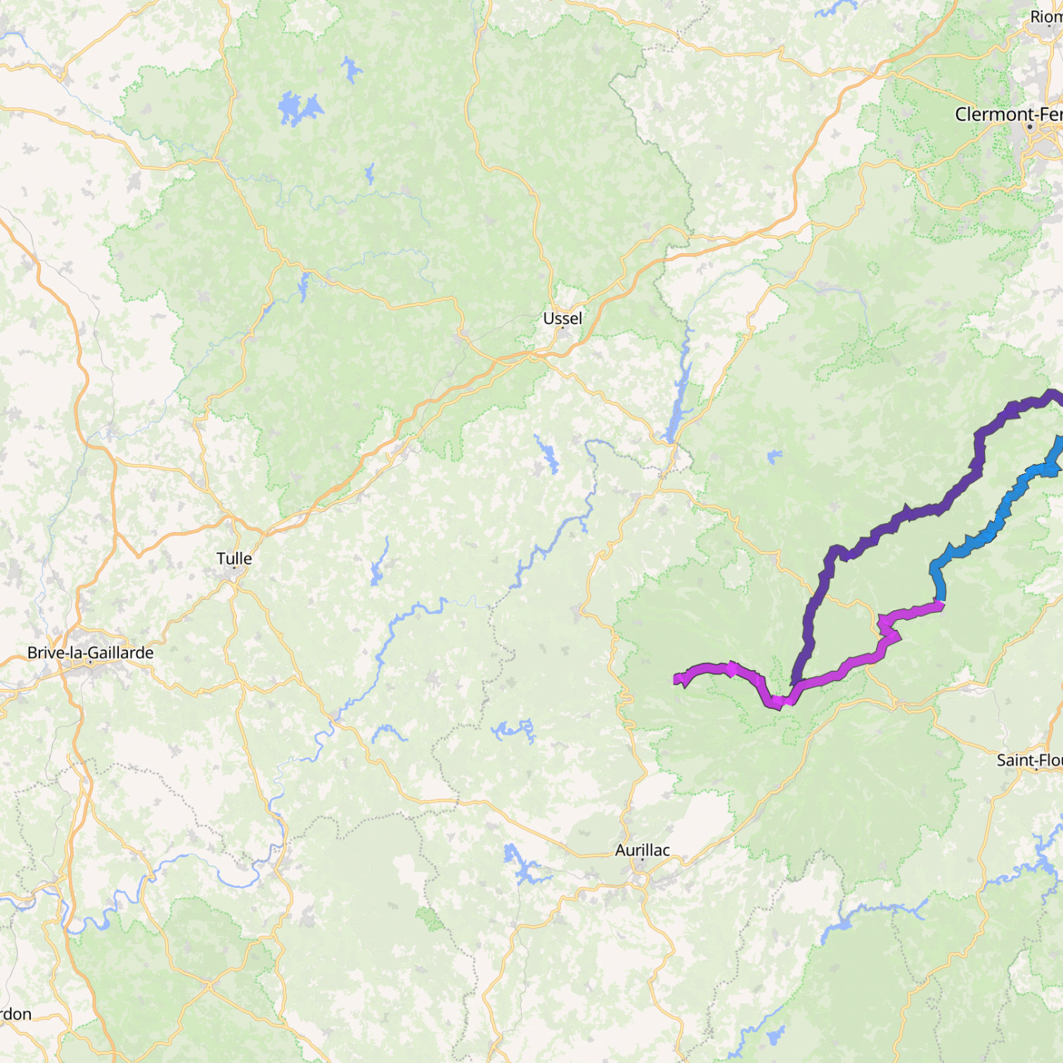 Map itinerary