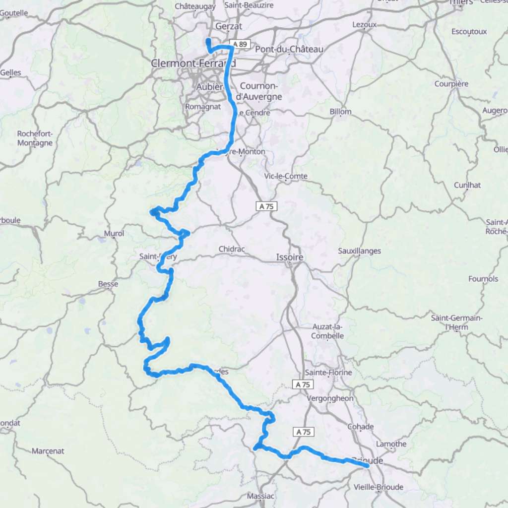 Map itinerary