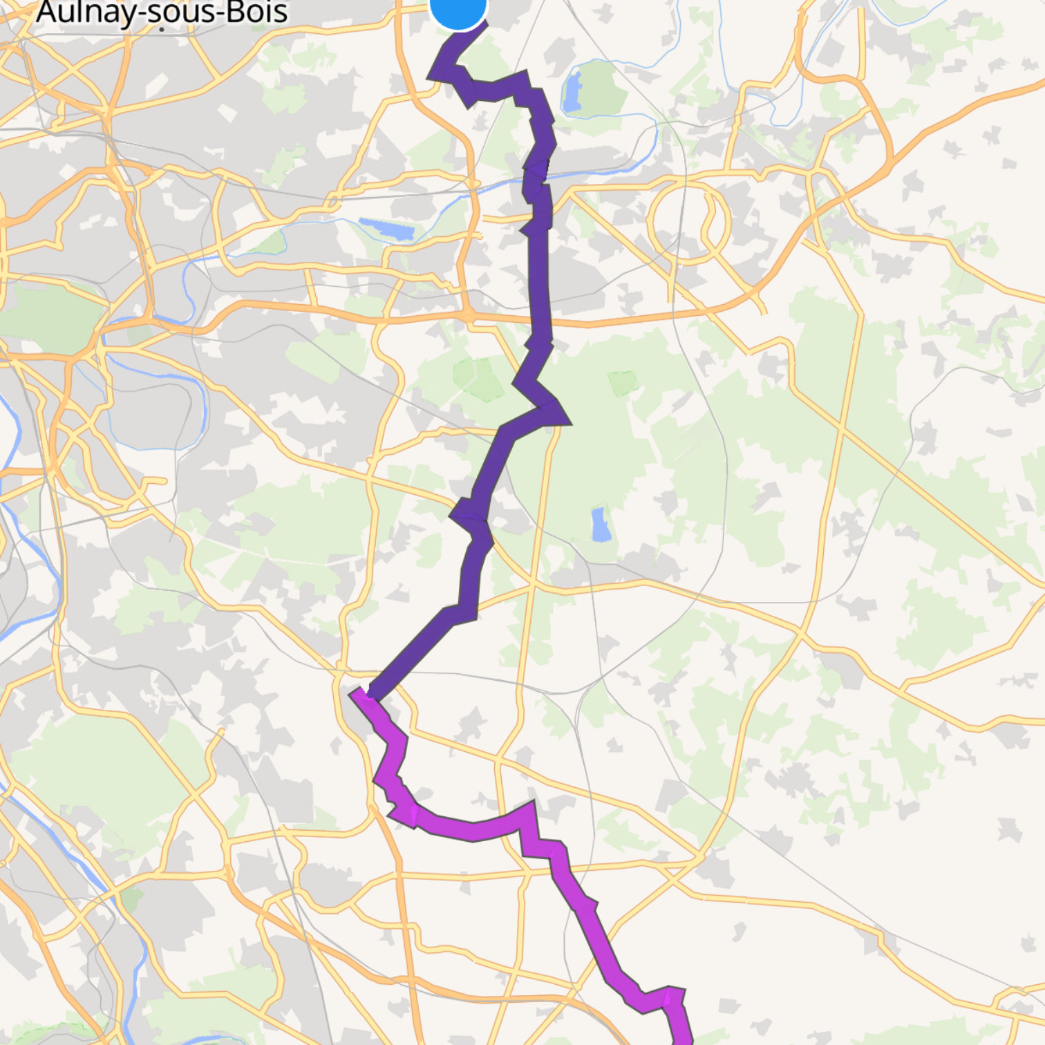 Map itinerary