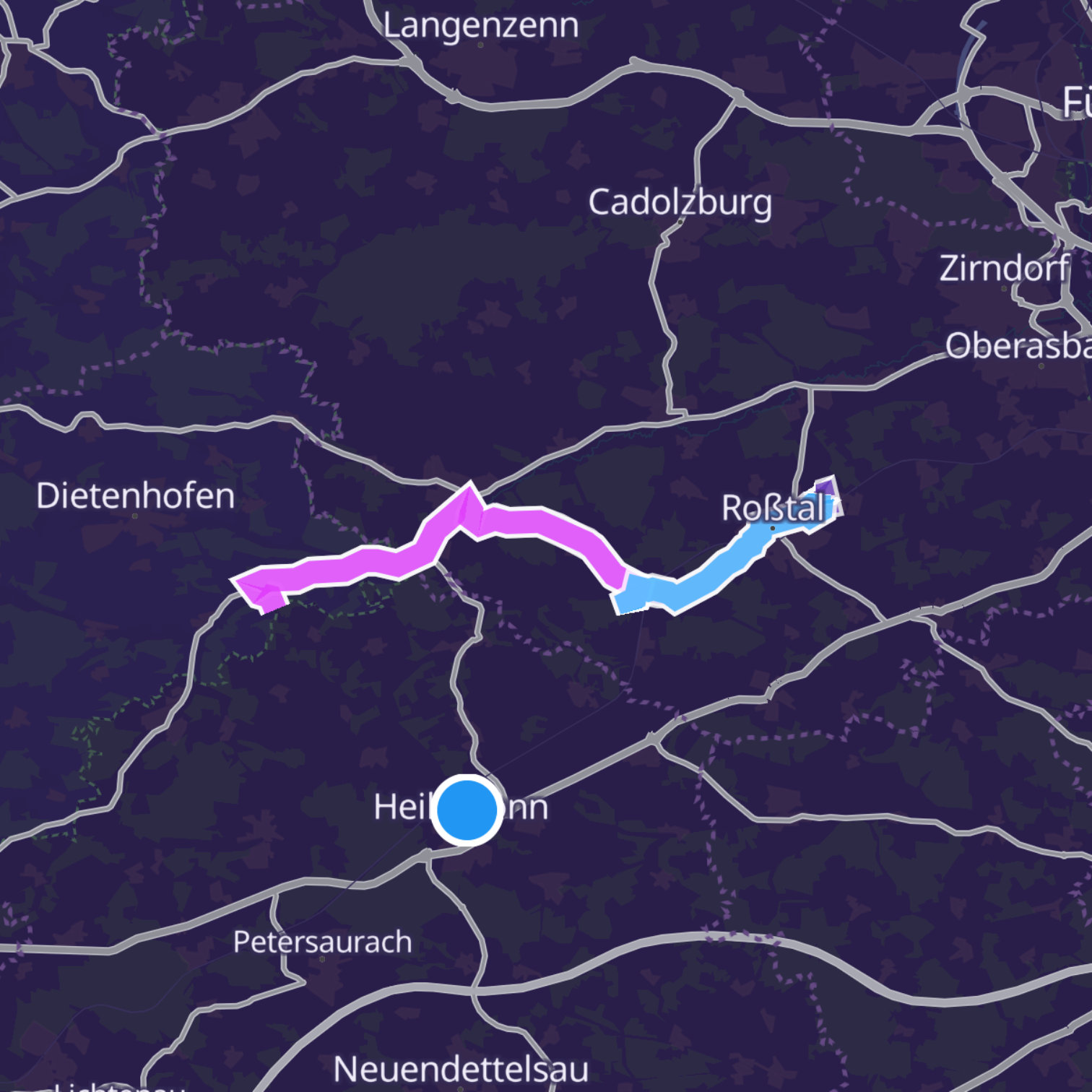 Map itinerary