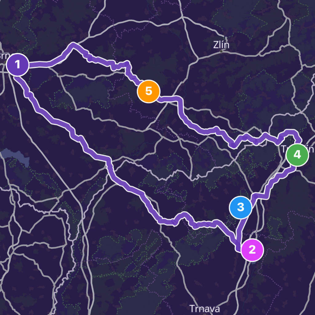Map itinerary