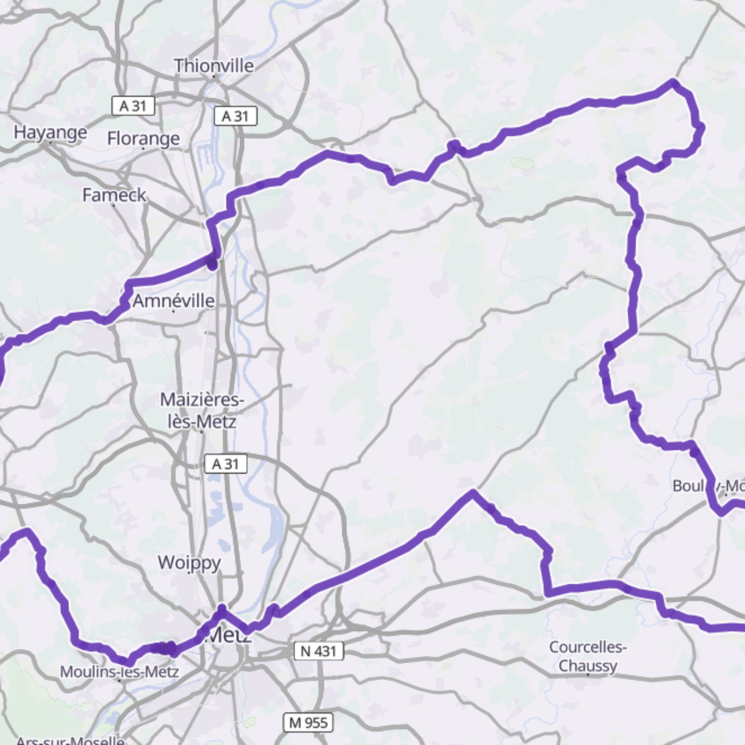 Map itinerary