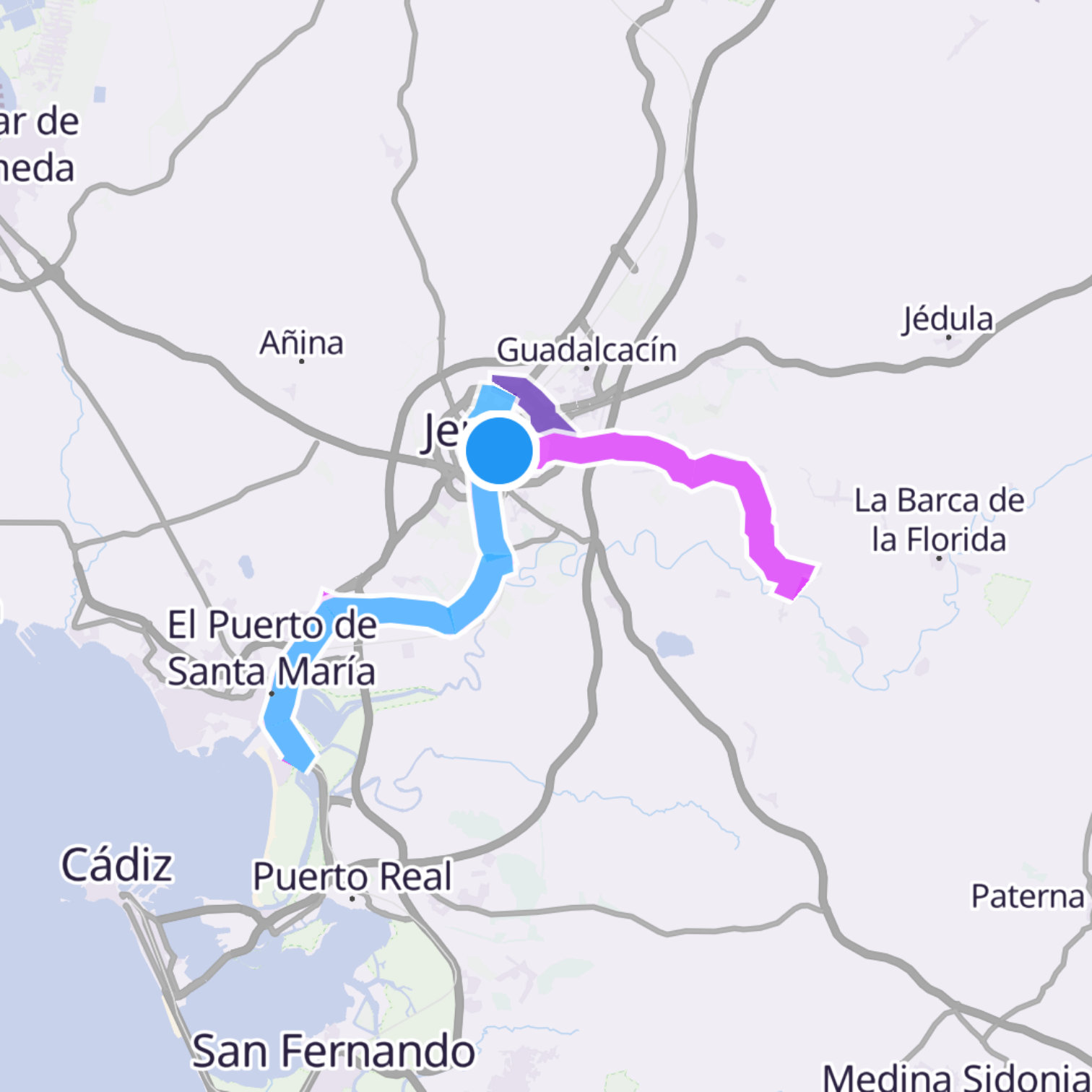 Map itinerary