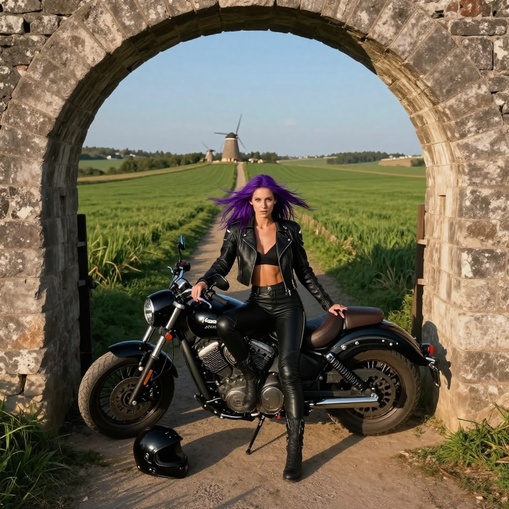 Boucle pittoresque en Flandre française à moto