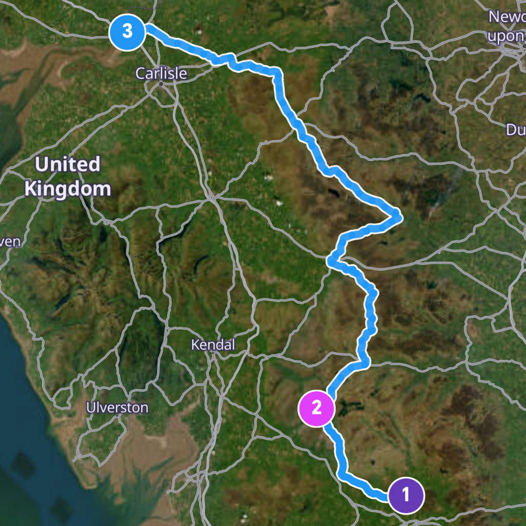 Map itinerary