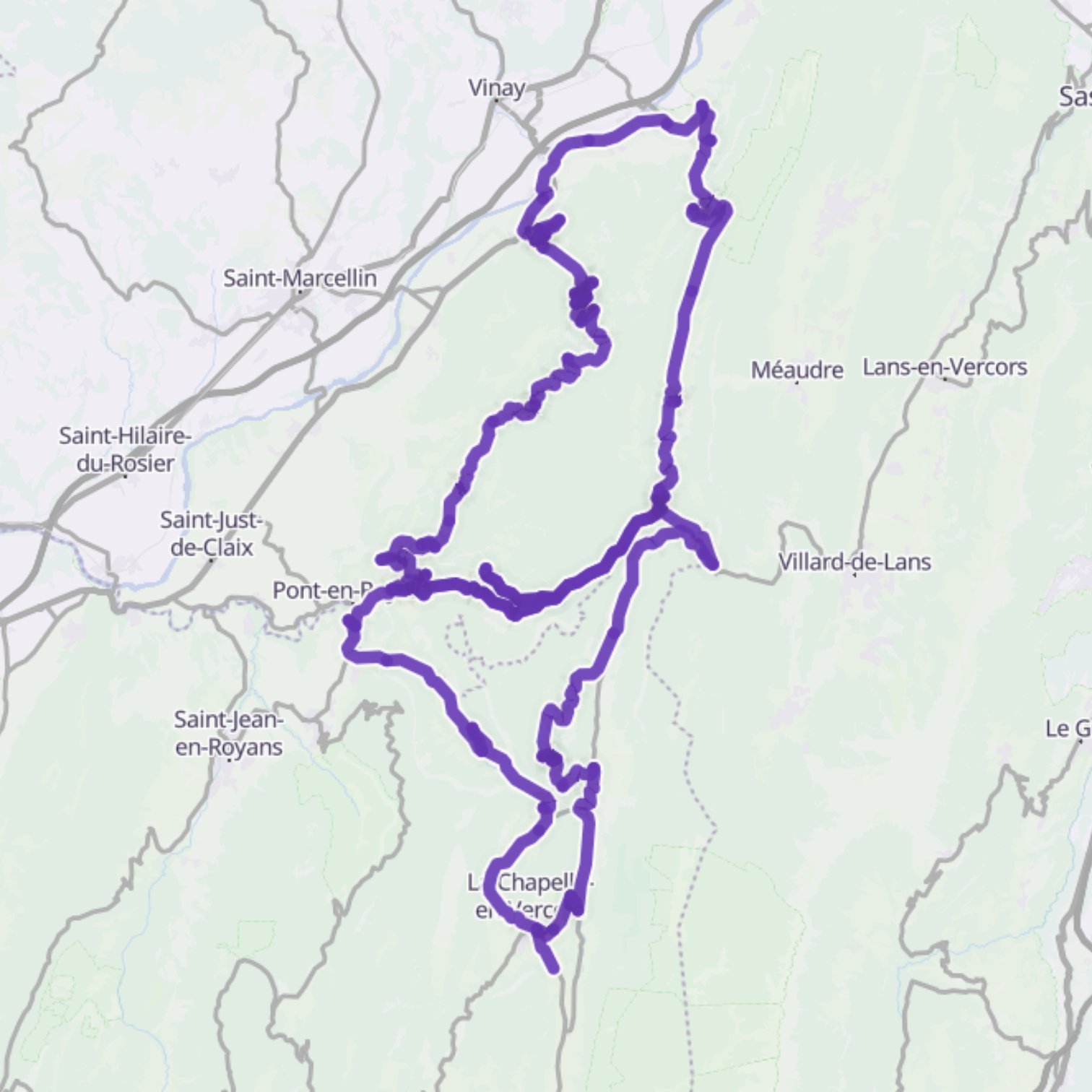 Map itinerary