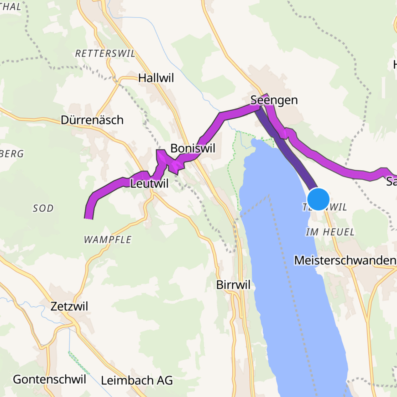 Map itinerary