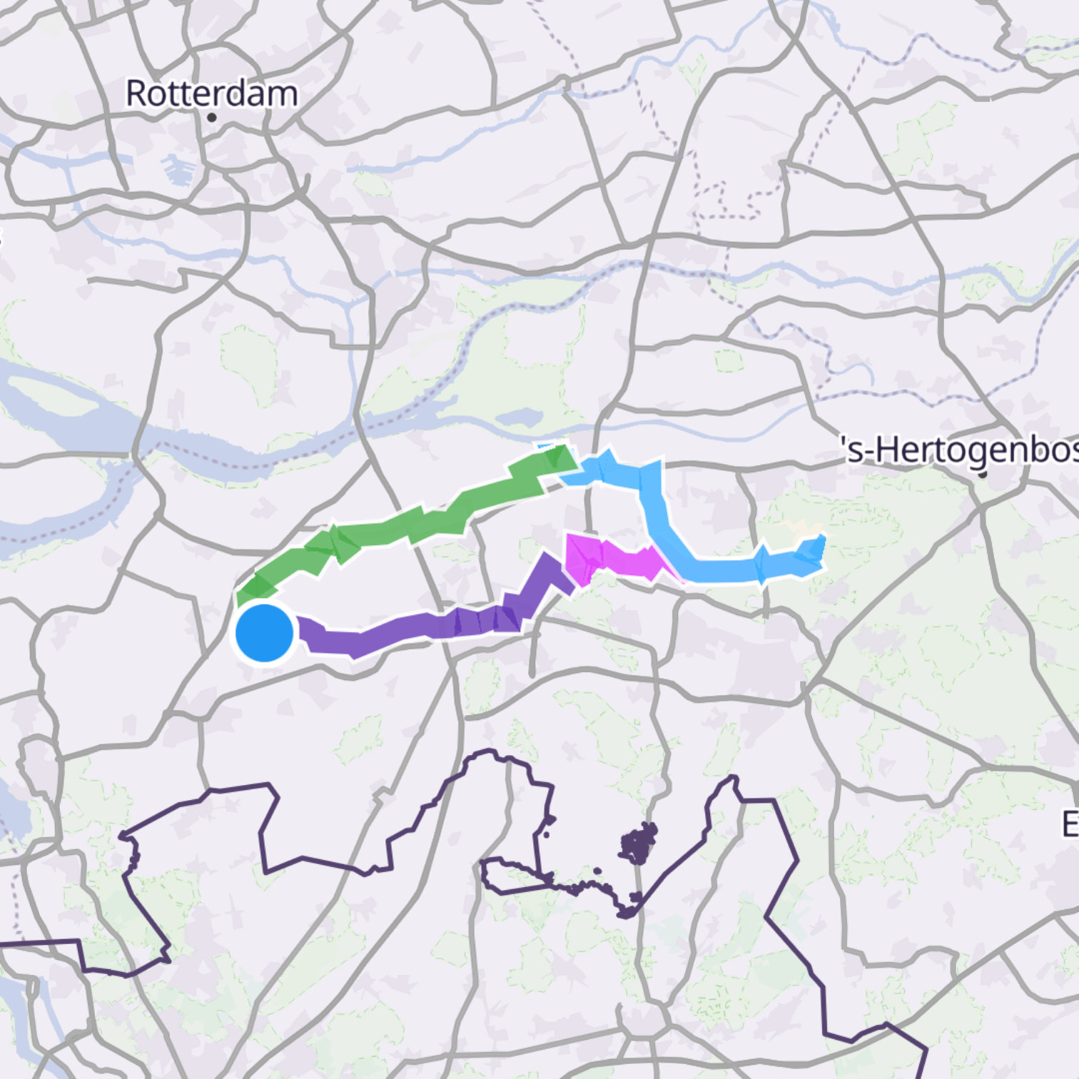 Map itinerary