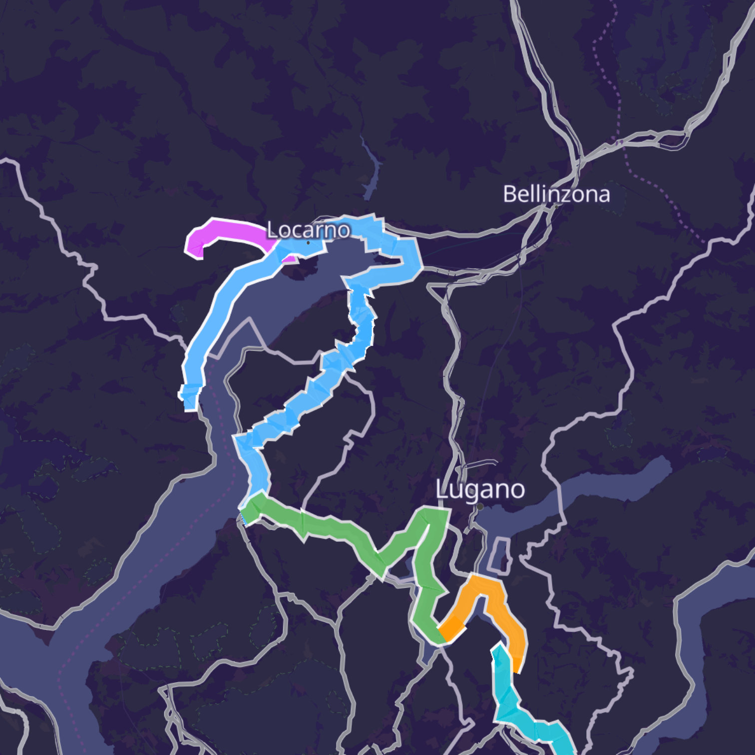 Map itinerary