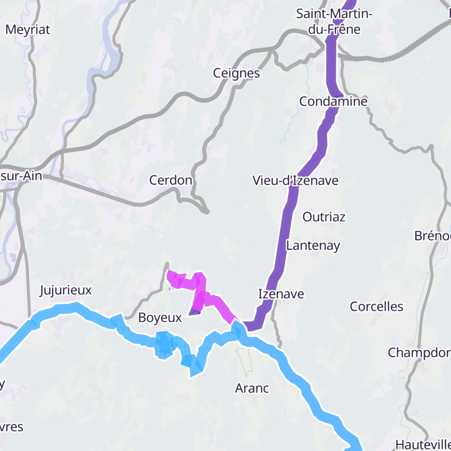 Map itinerary