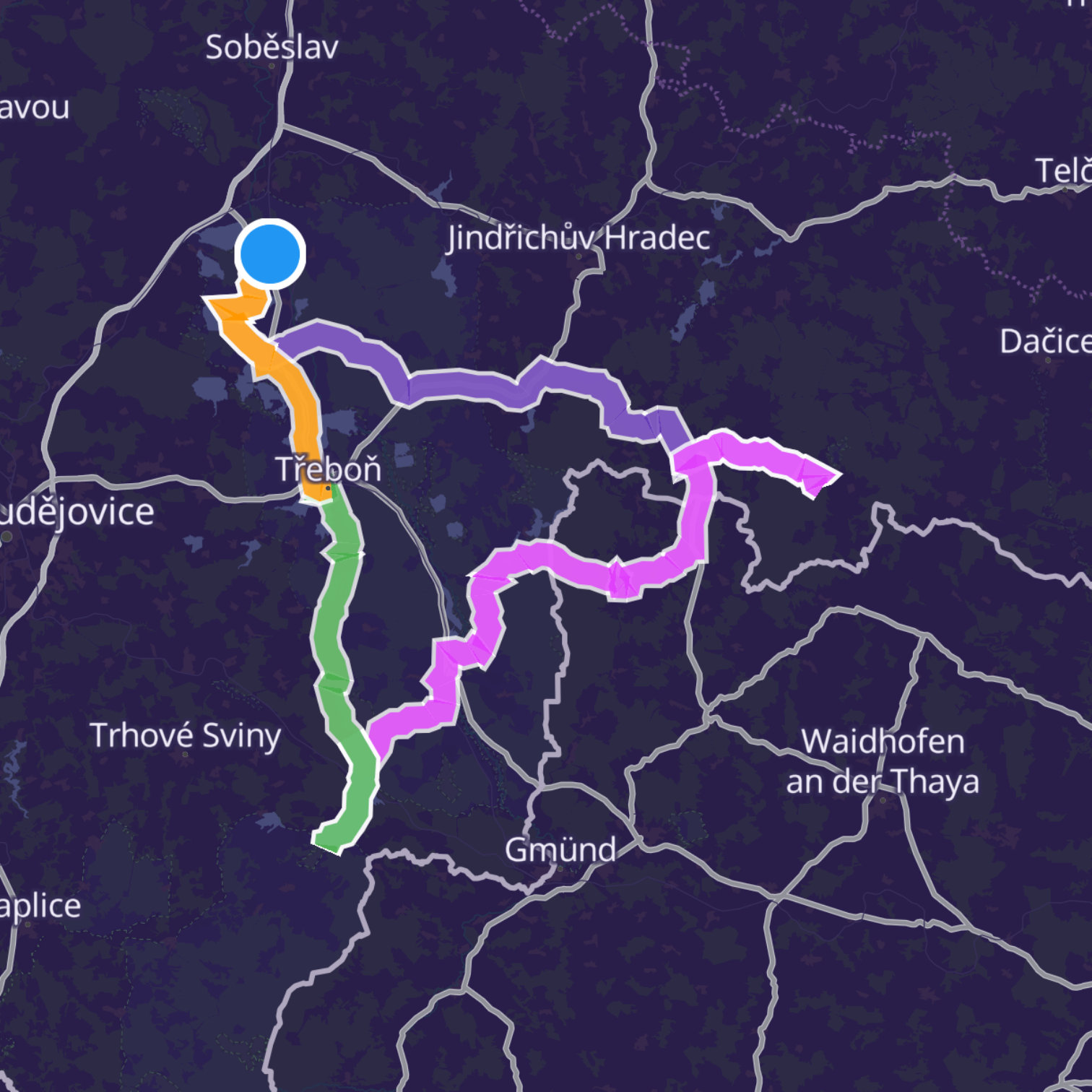 Map itinerary